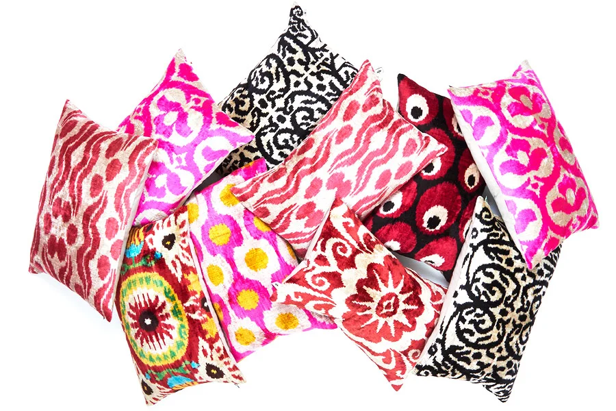 Silk Ikat Cushions