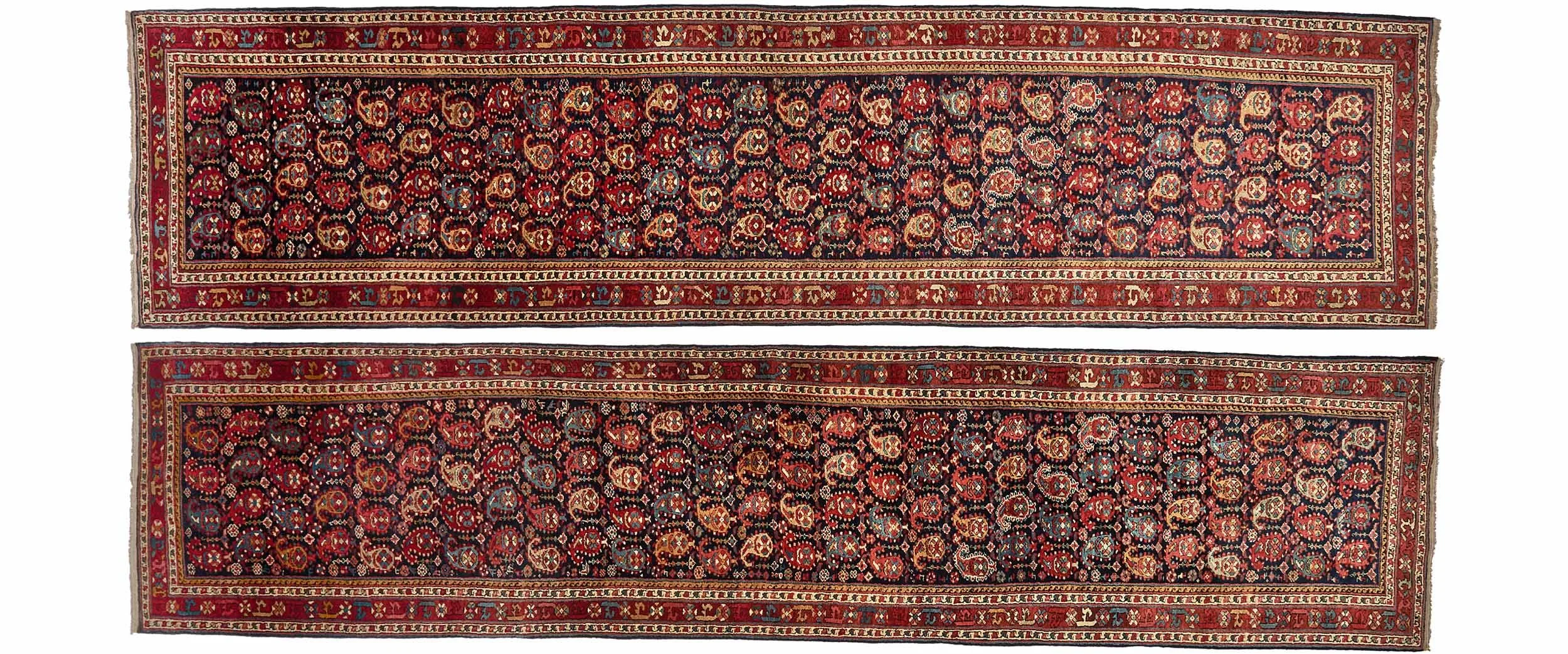 Pair of Shahsavan Runners, North-West Persia, 4.08 x 1.01 m & 4.04 x 0.93 m  •  $22,000 sold as a pair  • ID: ARUN5924