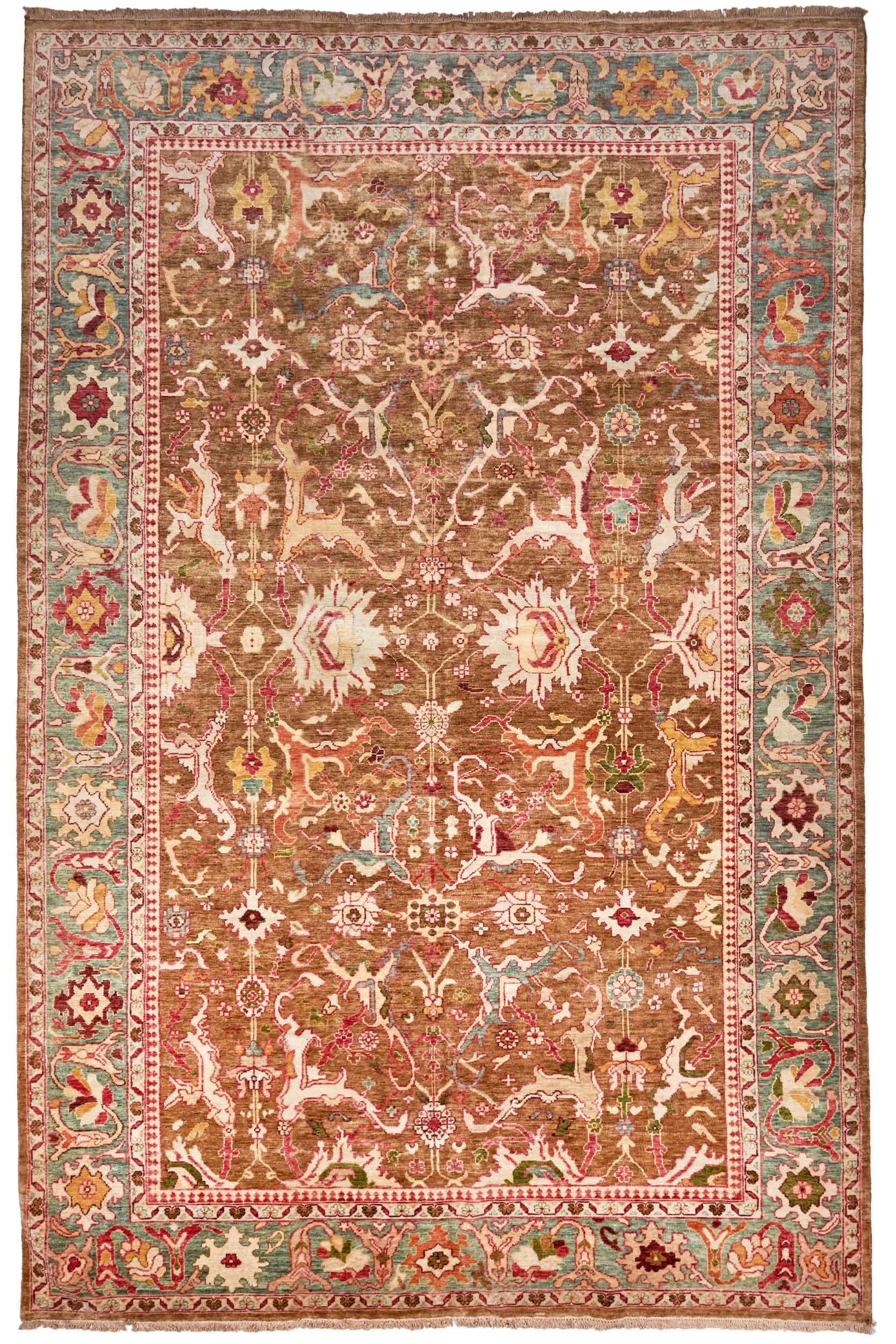 Heriz Design 'Shahaneh' India 4.00 x 3.04 m •  $13,500  •  CON1384