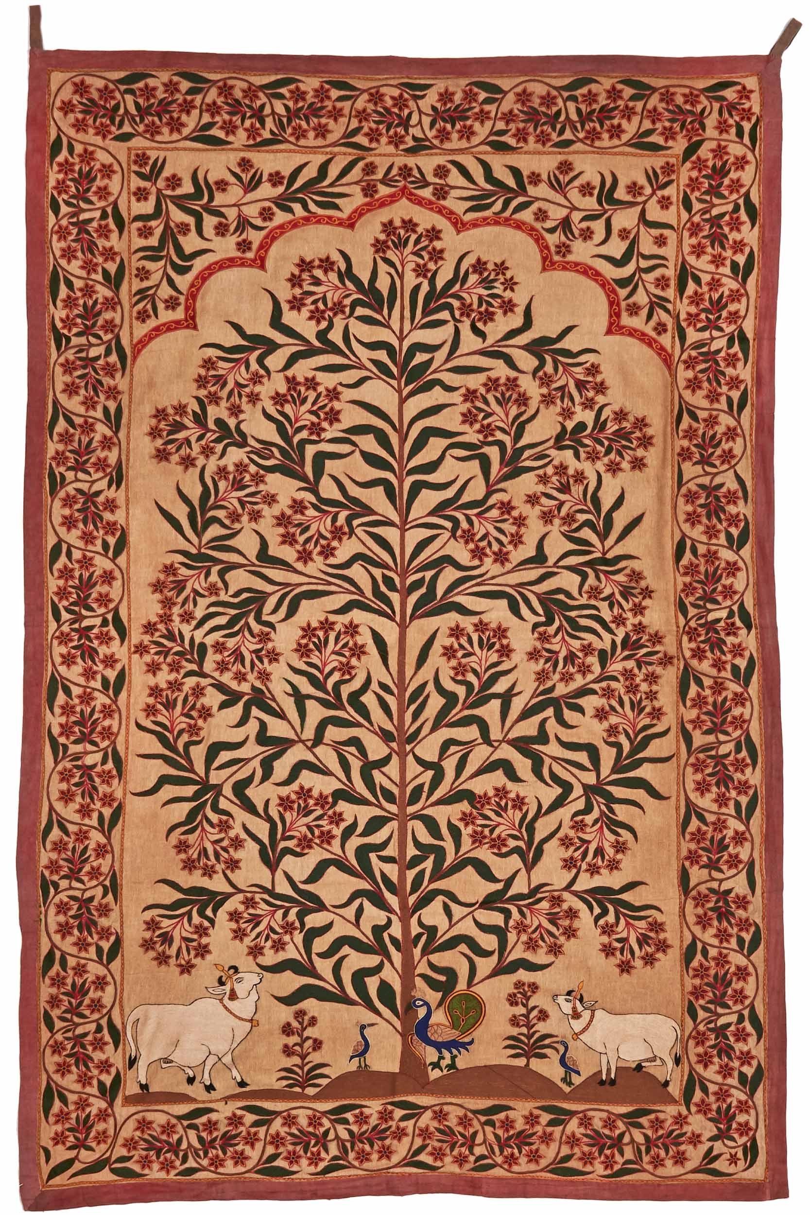 Mochi Embroidery Kutch, India. Silk & Cotton.
1.88 x 1.22 m  •  $2,800 