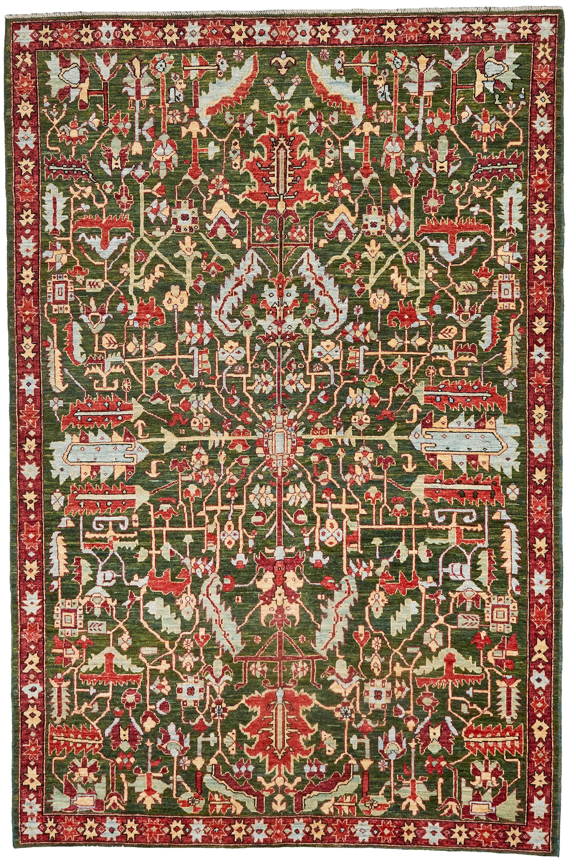 Contemporary Bakshaish Design Wool Carpet, Afghanistan  3.07 x 2.03 m  •  $7,700  •  ID: 1143