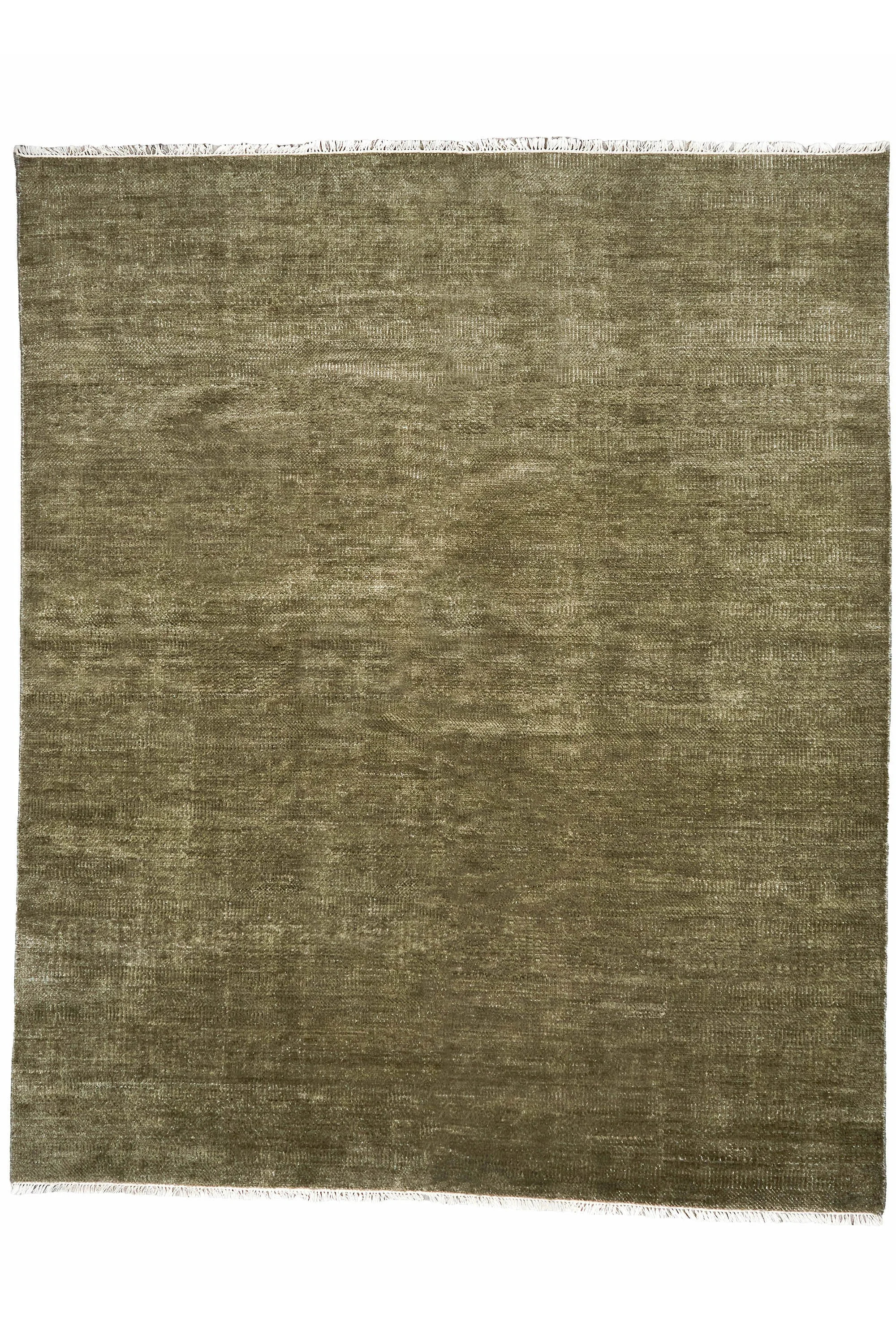 Sage Melody Carpet in Wool and Bamboo Silk, India  3.03 x 2.52 m  •  $5,200  •  ID: 1362