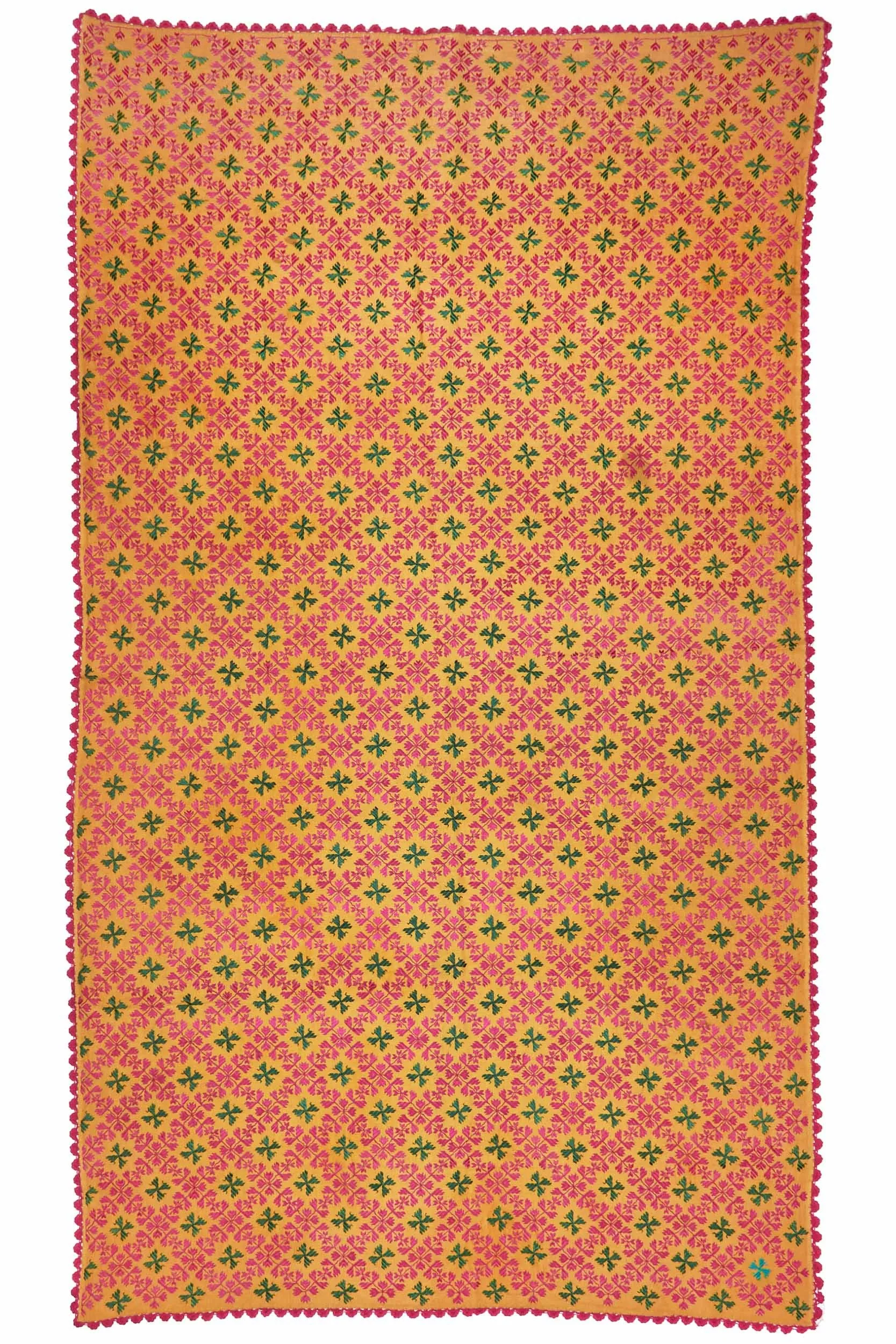 Pulkari Embroidery, Punjab, India.
Silk & Cotton. 1.98 x 1.13 m  •  $1,200