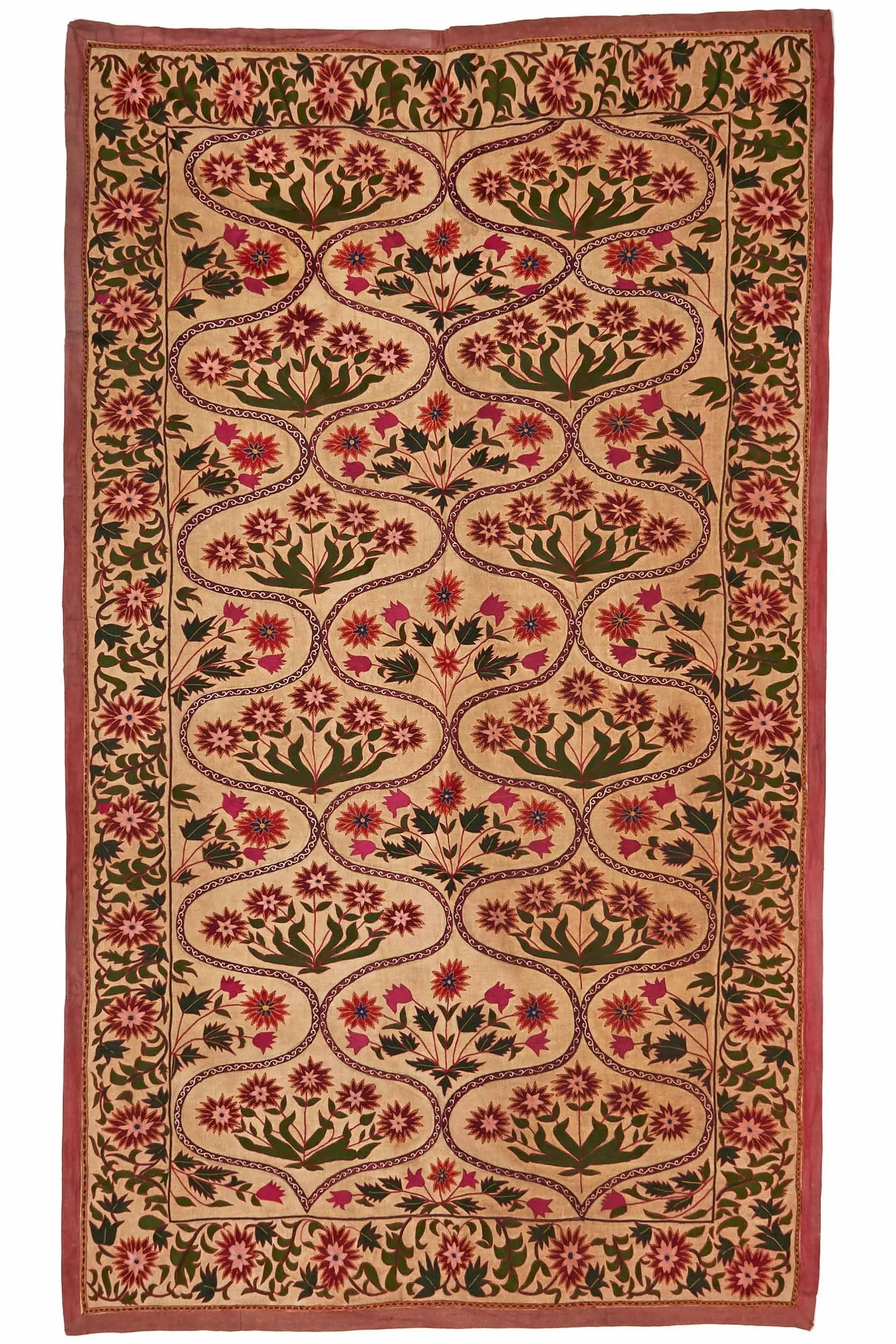 Mochi Embroidery Kutch, India. Silk & Cotton.
1.89 x 1.12 m  •  $2,800 