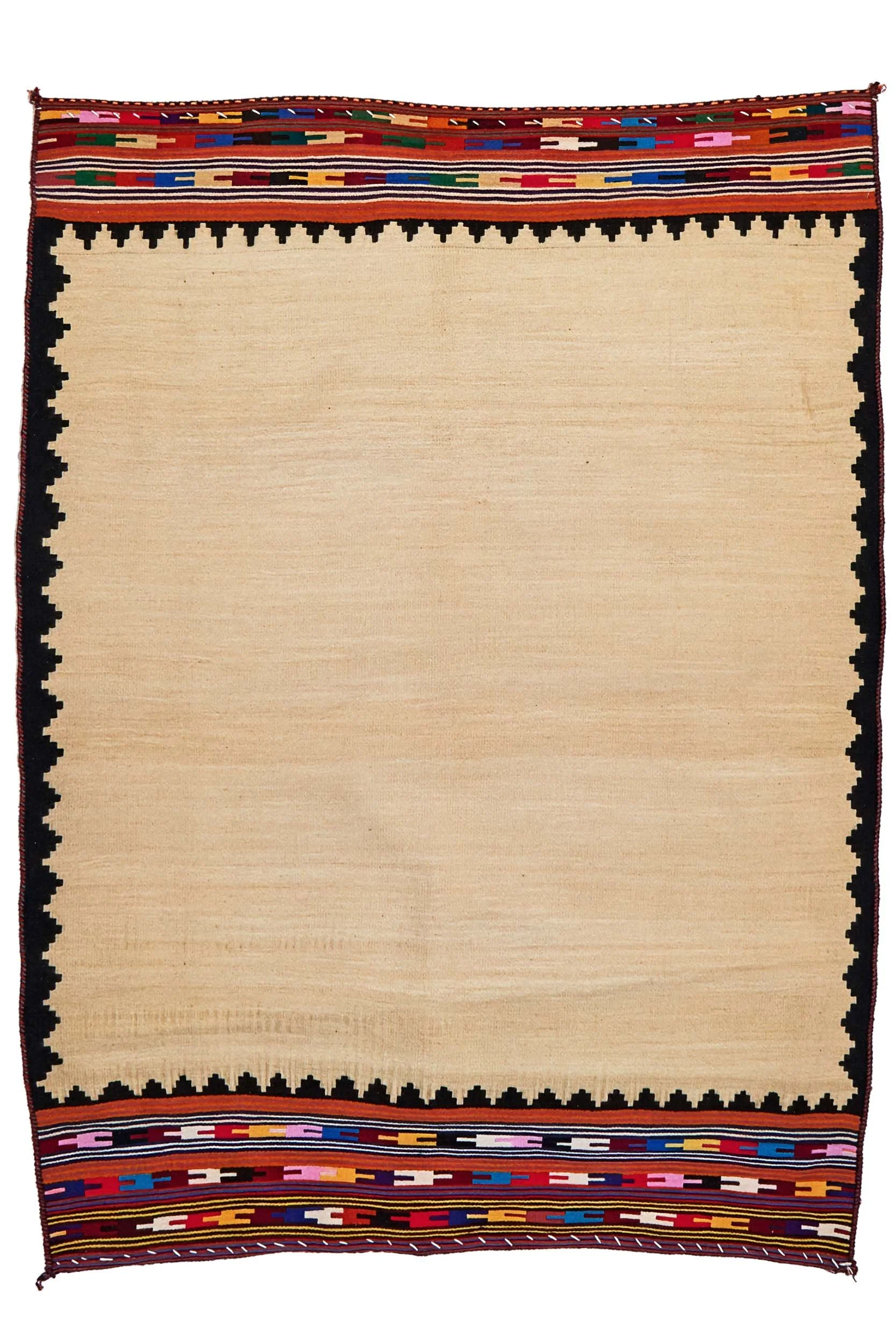 Qashqa’i Sofreh, Southern Persia
1.47 x 1.10 m  •  $1,100  •  ID: KIL882