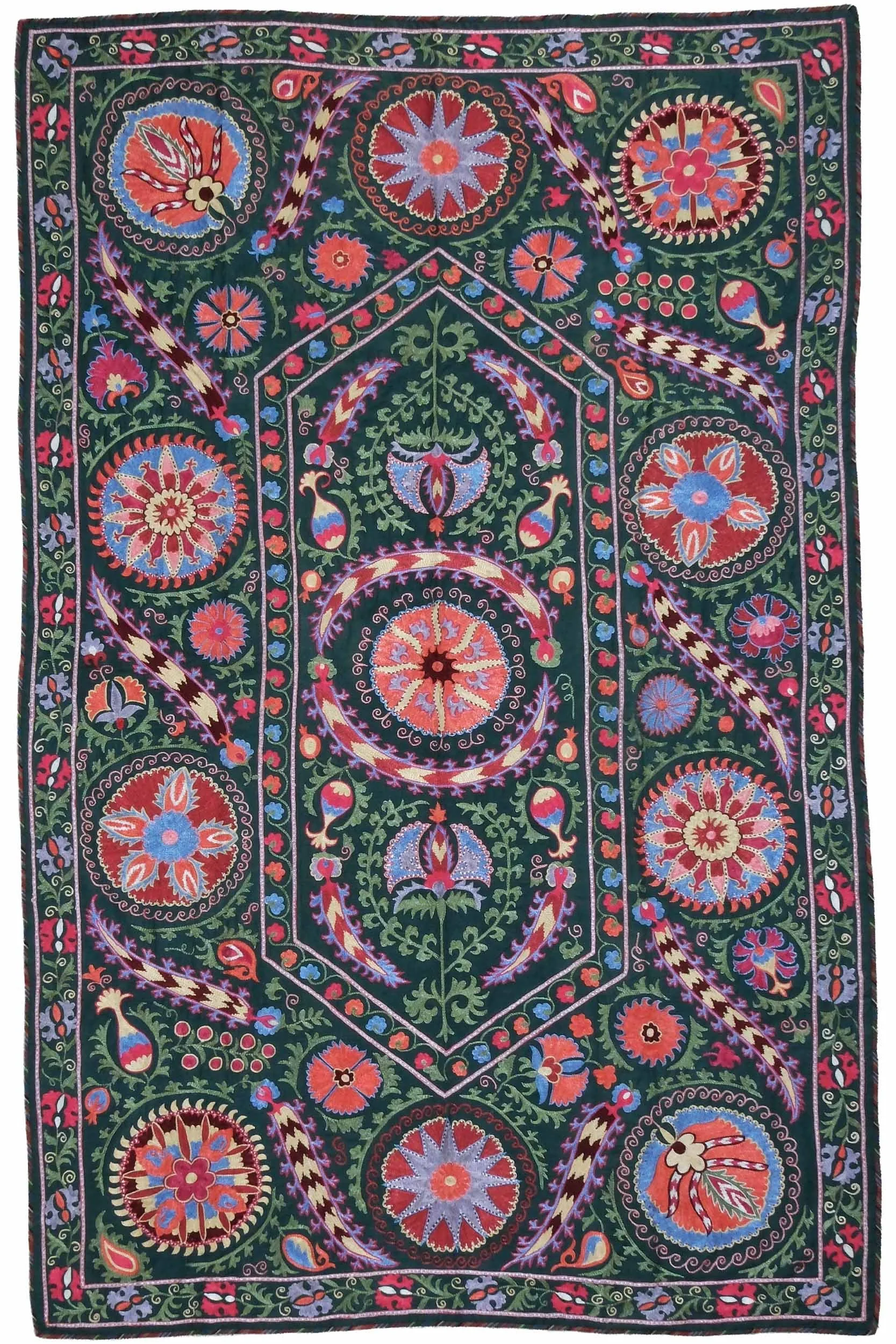 Suzani, Uzbekistan 2.07 x 1.32 m  •  $2,200  •  ID: 1099