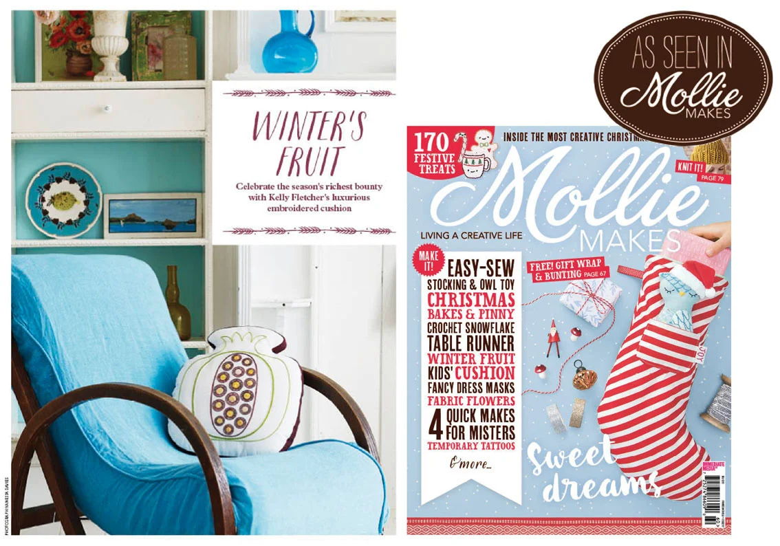 Excerpt from Embroidered Home - Mollie Makes , November 2015 (UK)