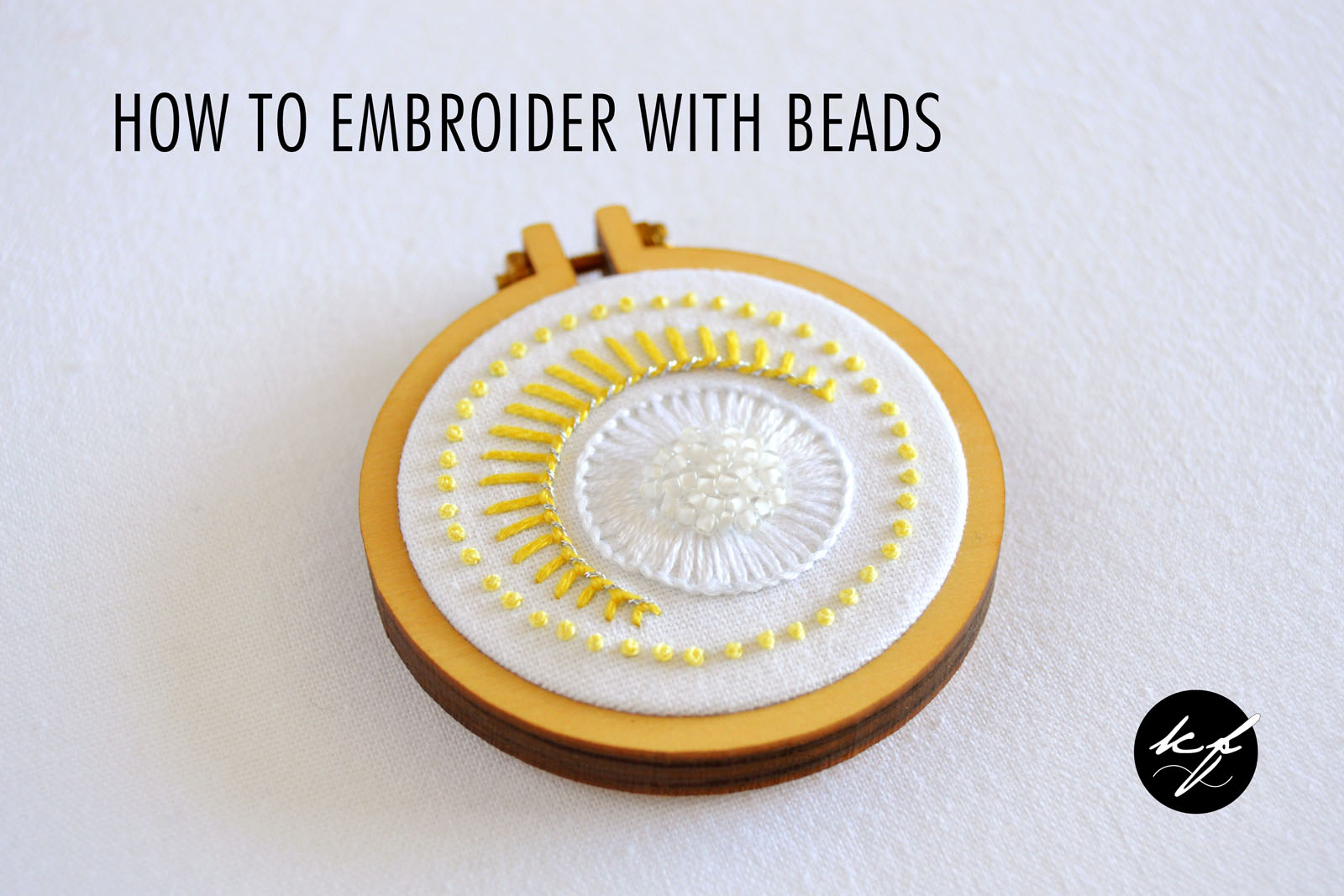 Adding sparkle and texture to your hand embroidery with beads! Bead  embroidery designs tutorial 