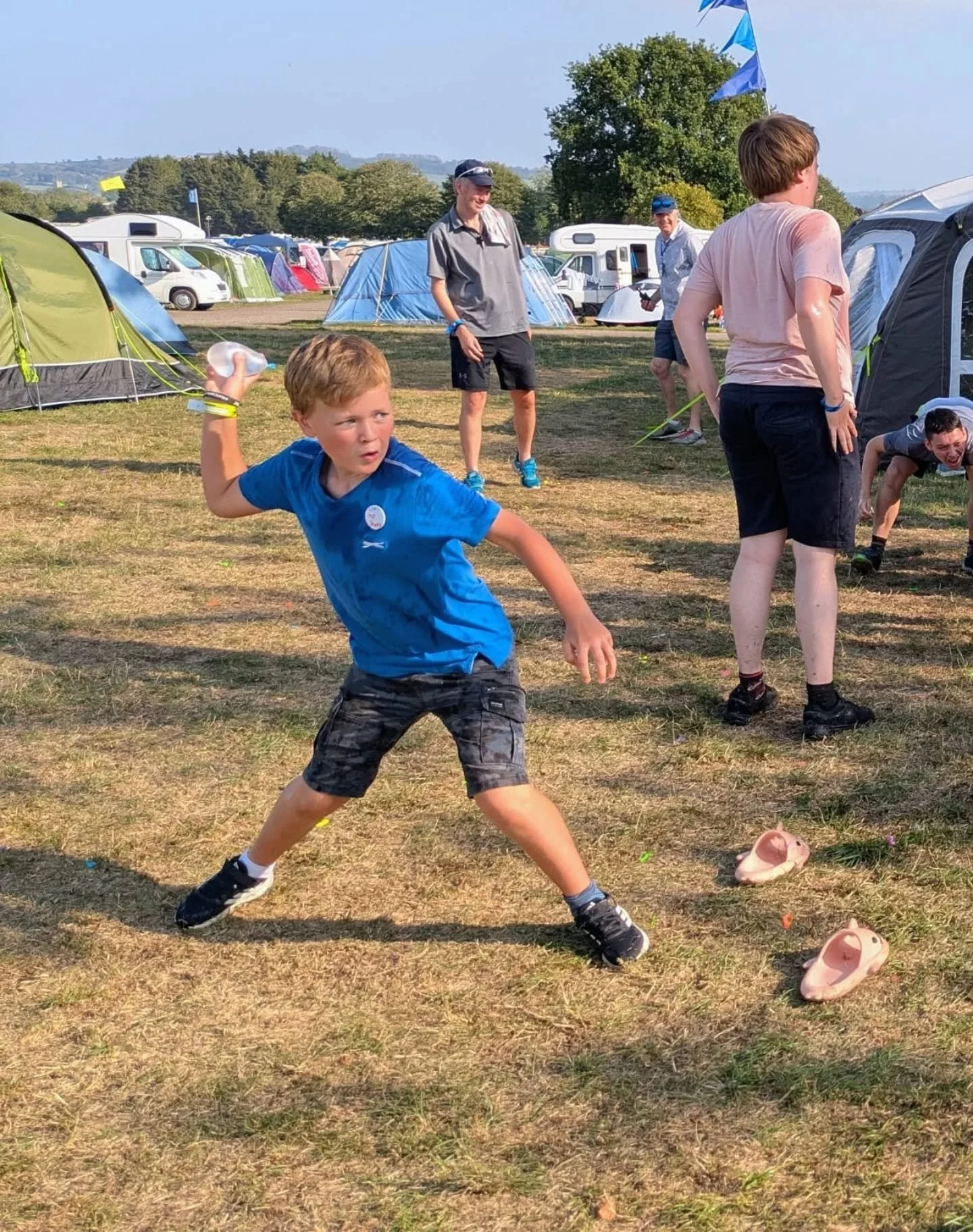 @ballardeileen got some great action shots of our water balloon fight on the last night of camp. What a way to end the week! #satellites #youthcamp #youthchurch #waterballoons