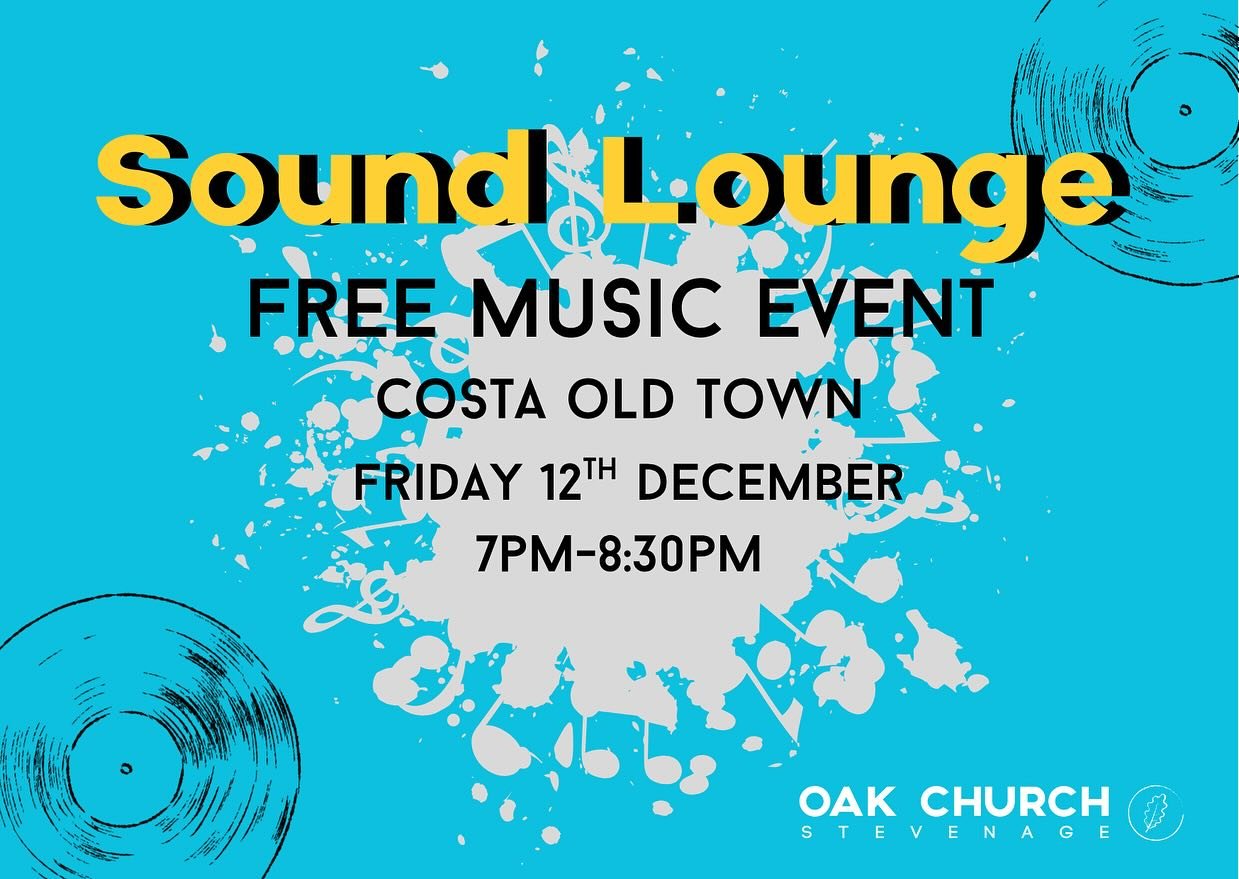 Sound lounge is back!🥳 Save the date! Join us at Costa in the old town on Friday the 12th of December. If you are in school years 7-13 and would like to participate, get in touch 🤝