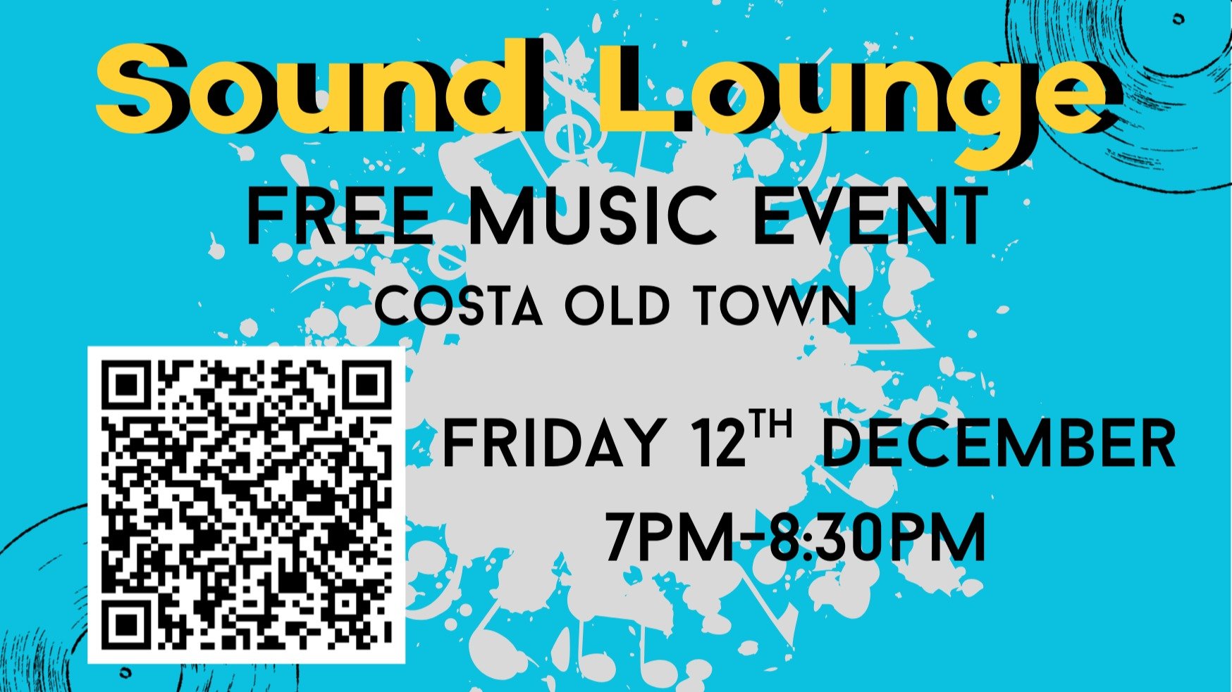 Come along to Costa in the Old Town for our bi-annual live music event, Sound Lounge

Sound Lounge is a musical cafe run by Young People for Young People

If you come and are under 18, you get a free drink!