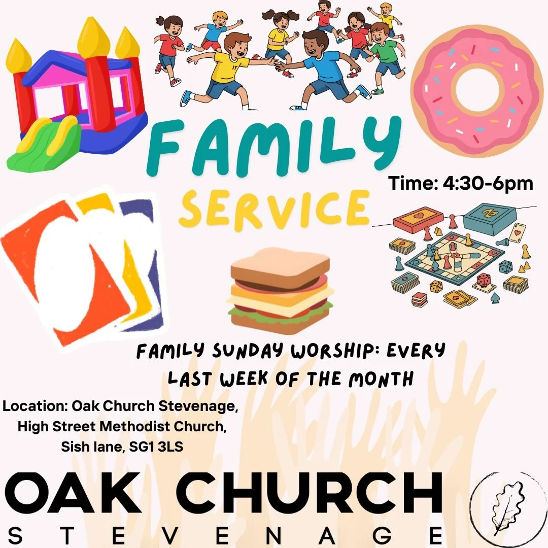 This Sunday is our Family Focused Service! Come and join us🥳 We will have food, games, bouncy castle, fun, music and a good time. All for free! 

Invite a friend, bring the family along! 

See you there, 4:30-6pm