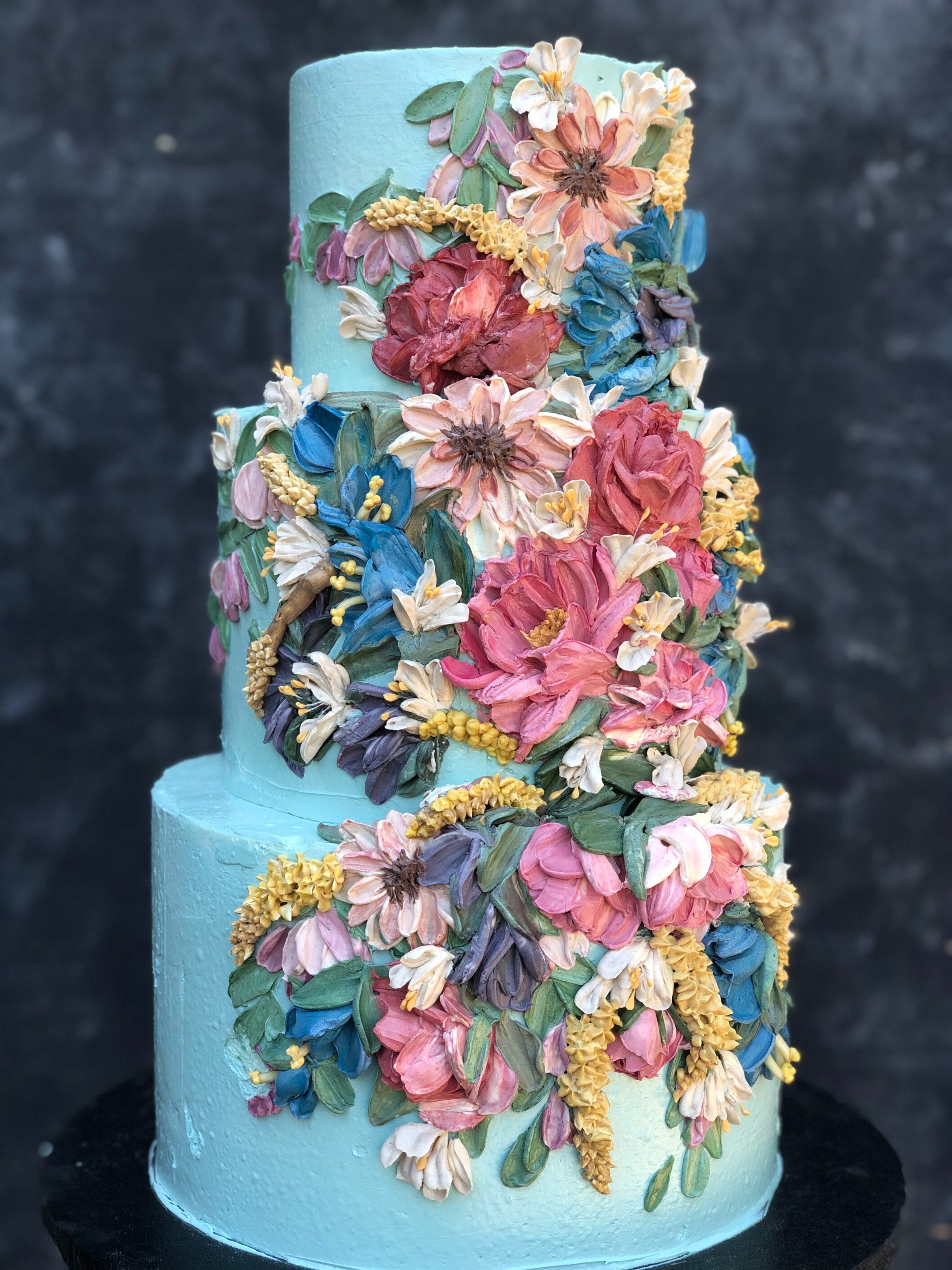 Buttercream flowercake & my first wedding cake! : r/cakedecorating