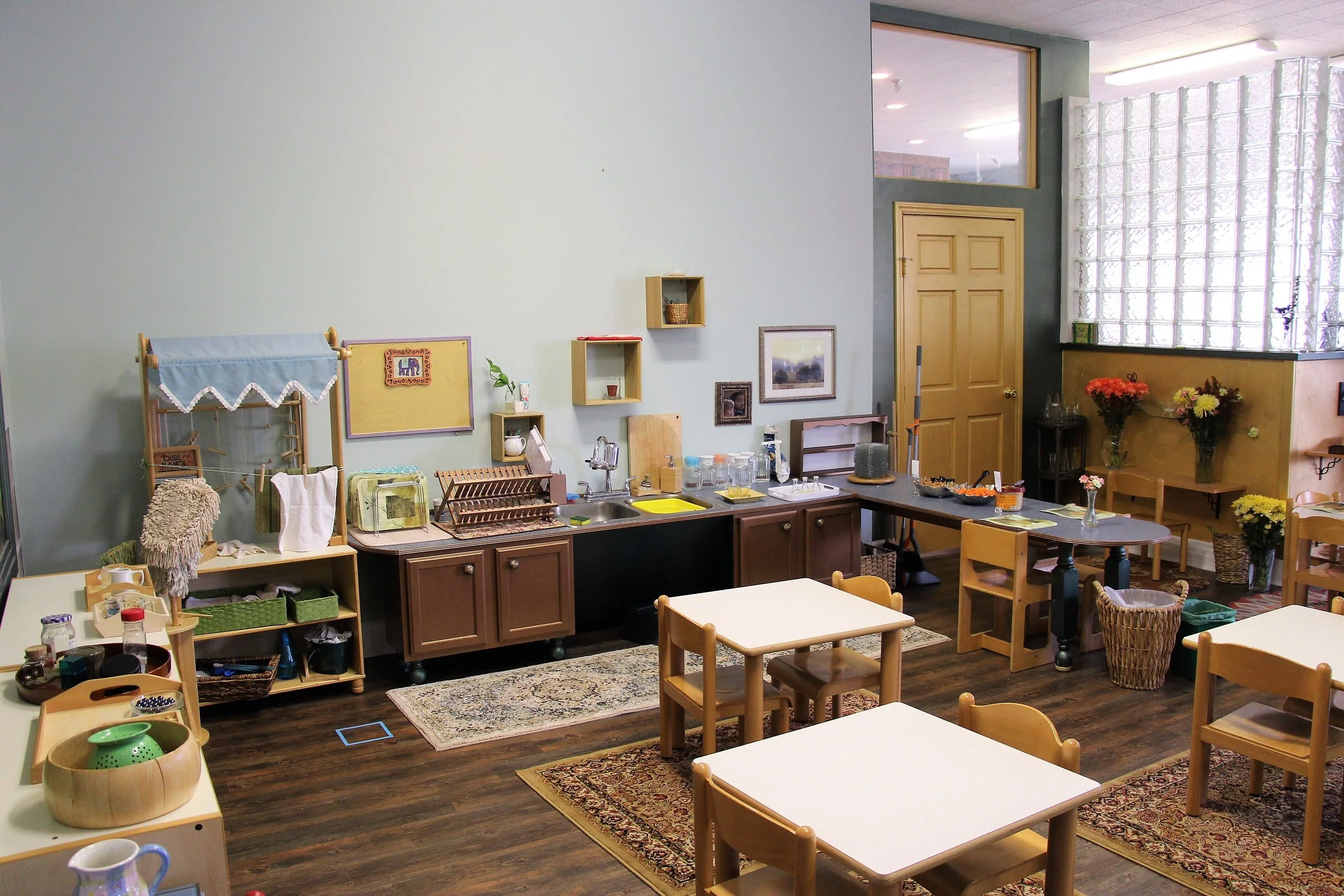   Children's house studio kitchen area, learning practical life skills!&nbsp;  