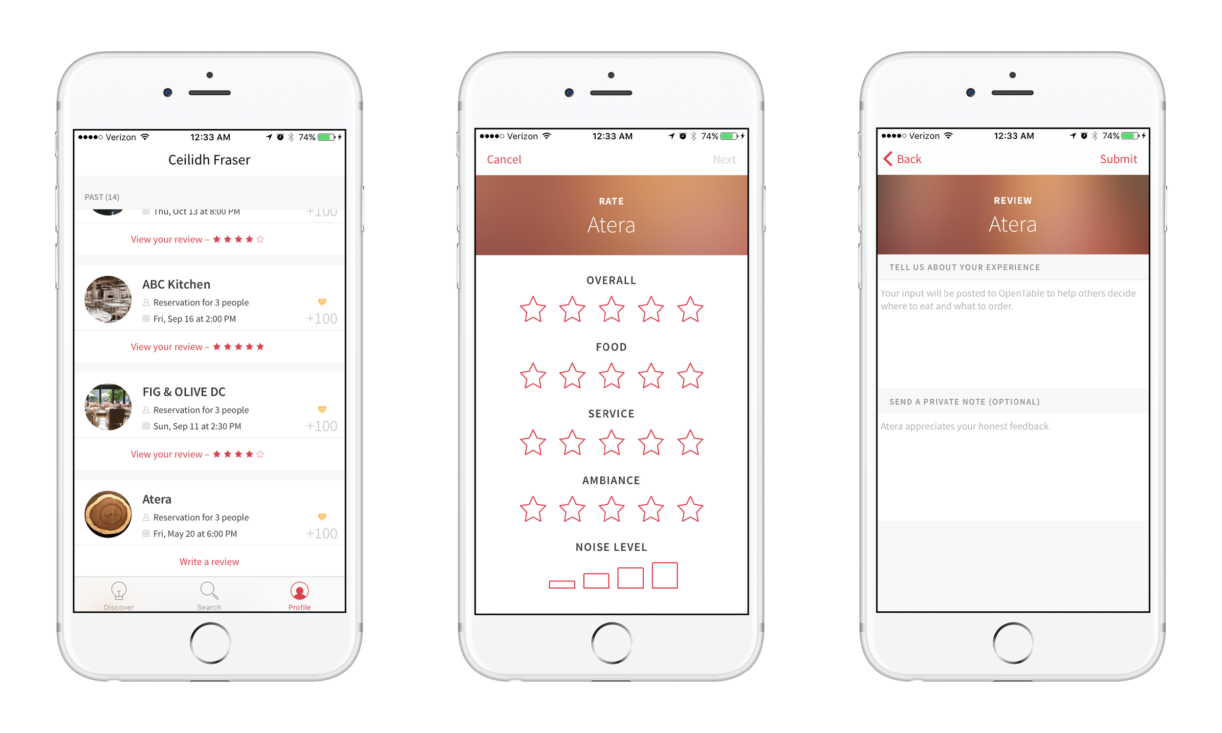 Diner S Feedback Process Ceilidh Fraser