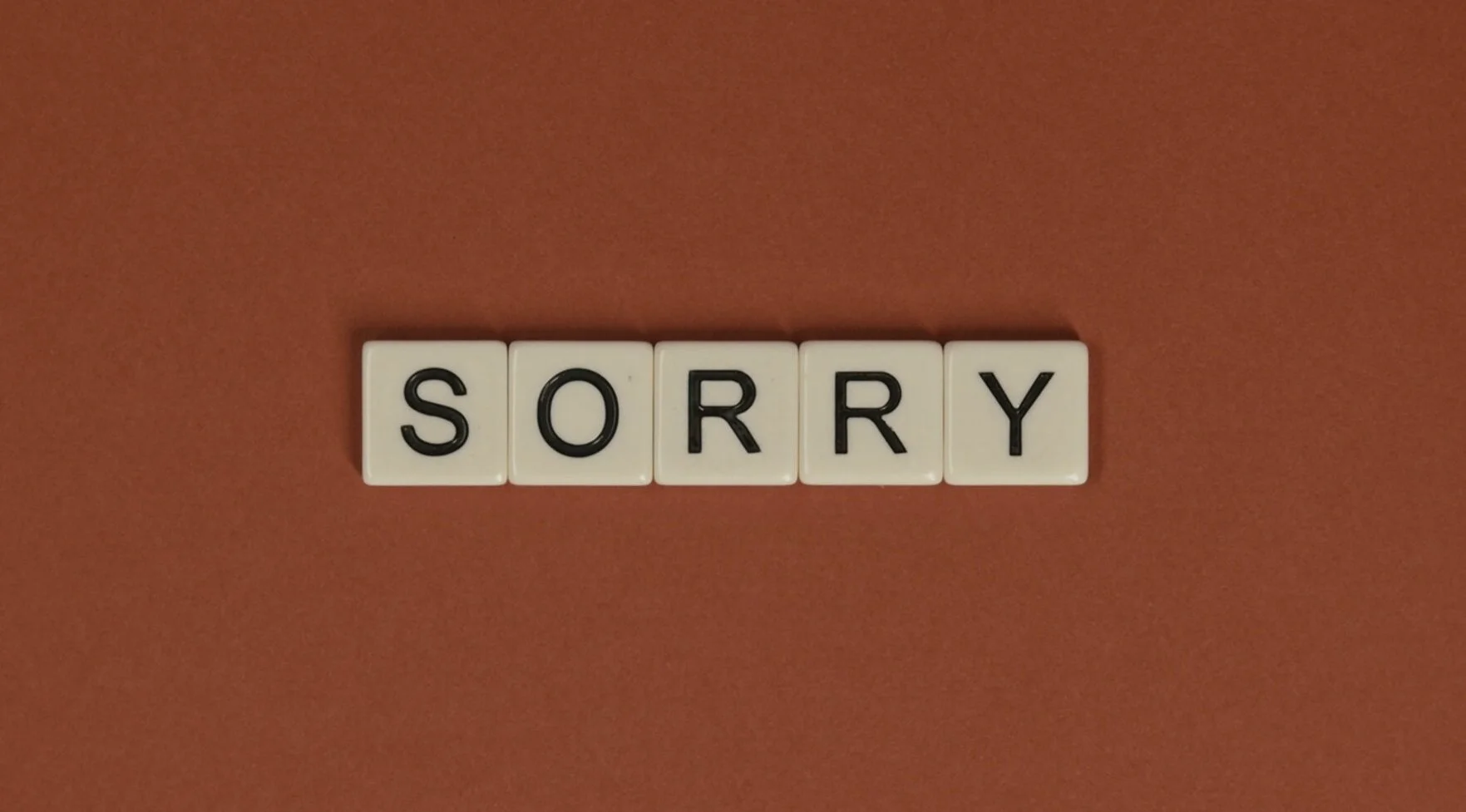 Sorry seems to be the hardest word...