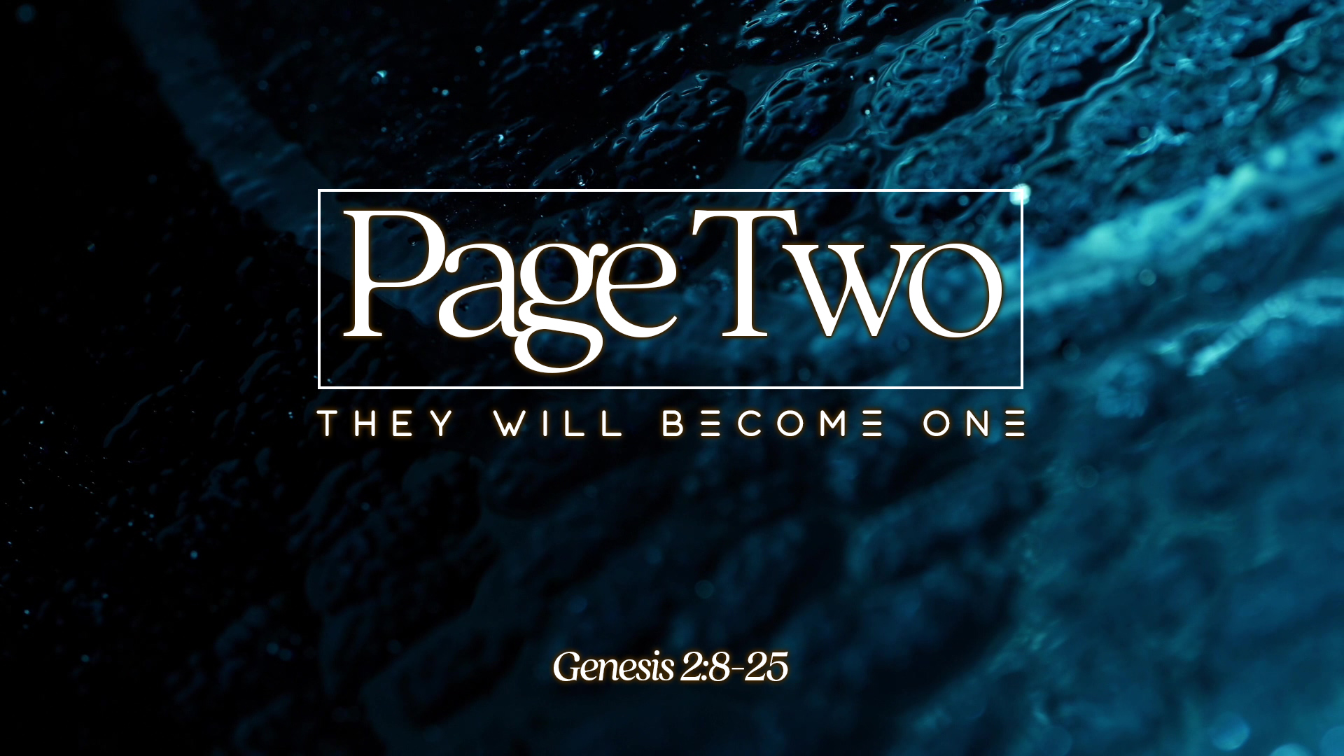 They Will Become One
