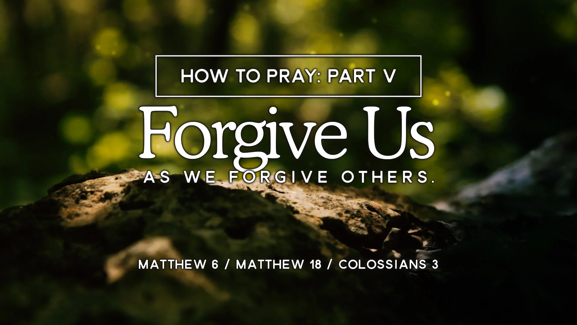 Forgive Us