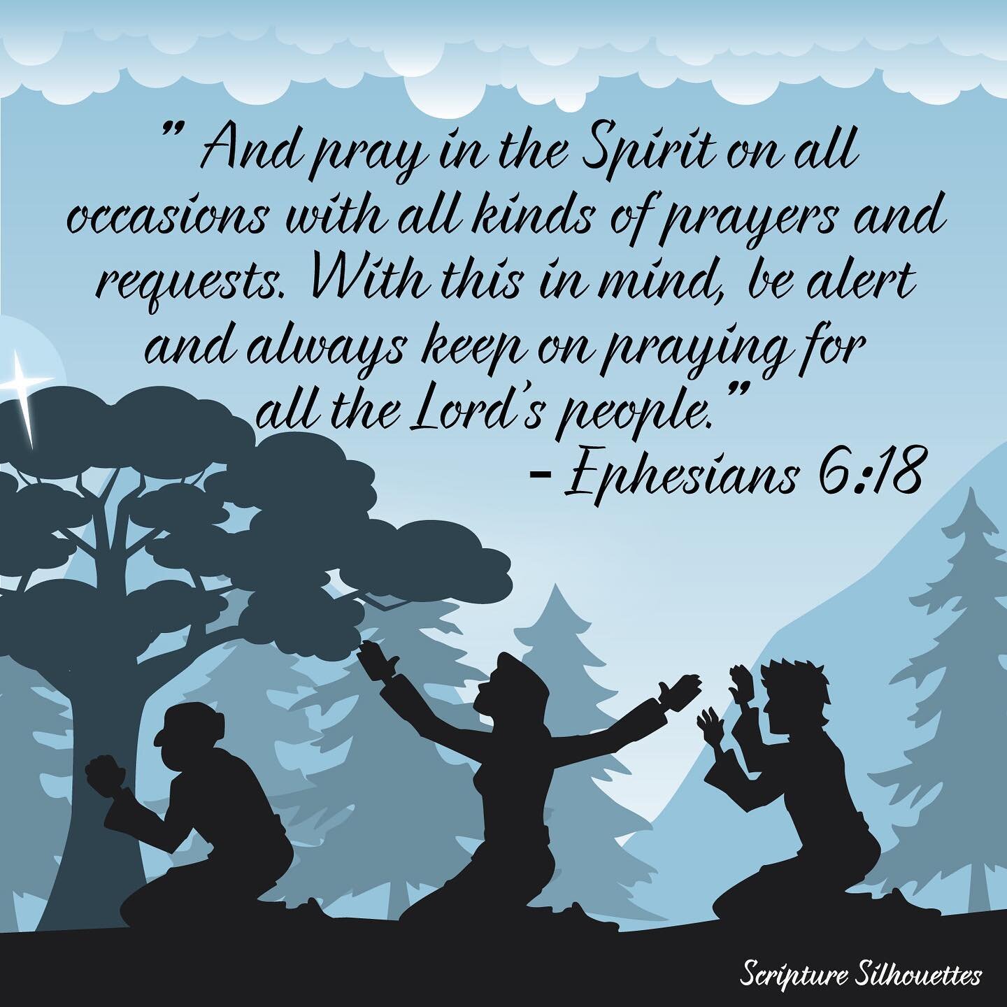 Pray in the Spirit on all occasions, with all kinds of prayers and requests... #pray #spirit #hope #help #peace #jesus #jesusisking #saviorsilhouettes #silhouette #art #igart #bible #branson #pwbranson