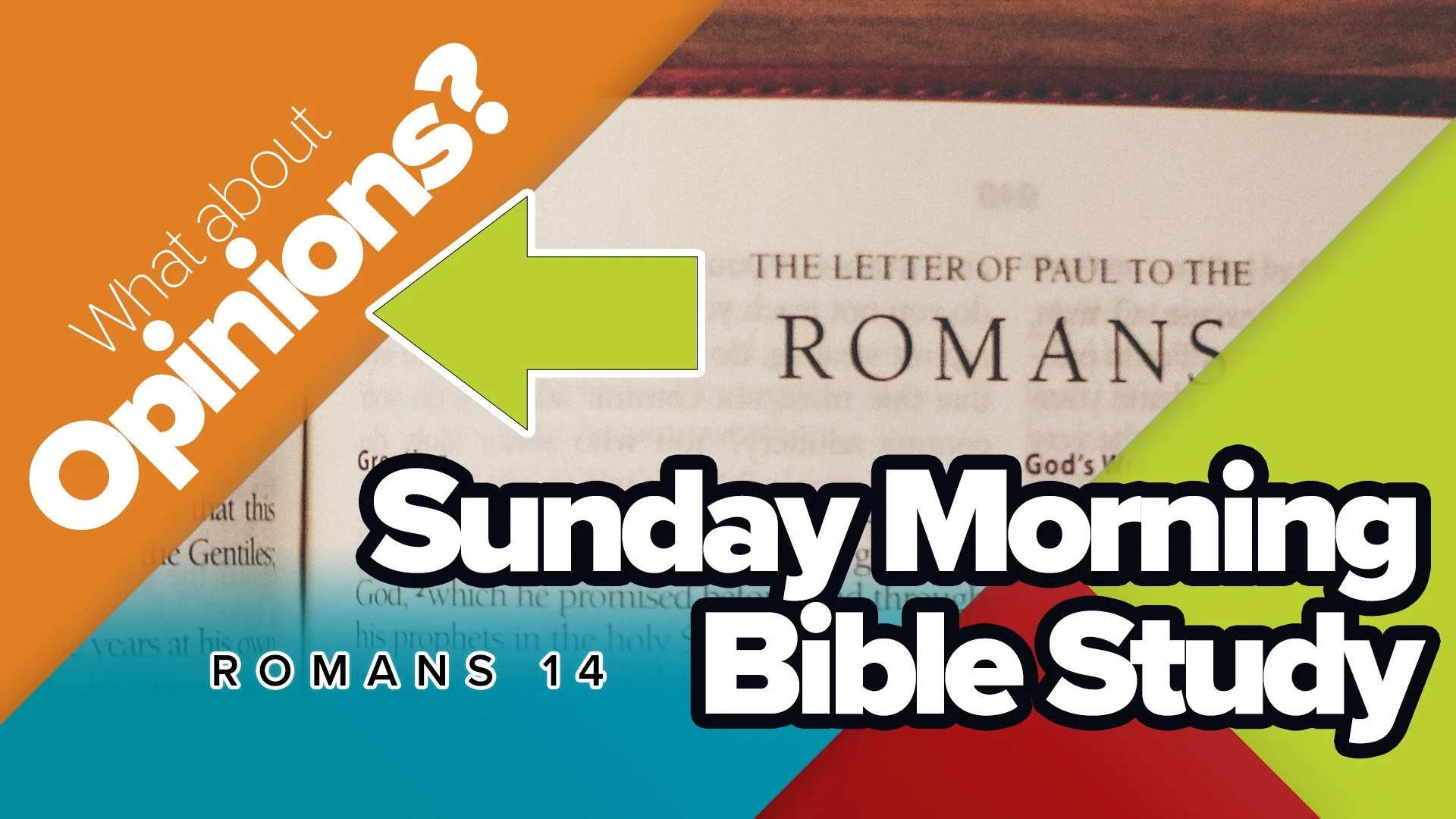Romans Bible Study 14