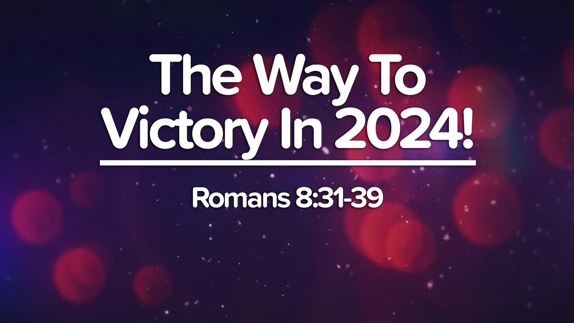 "The Way To Victory in 2024!"