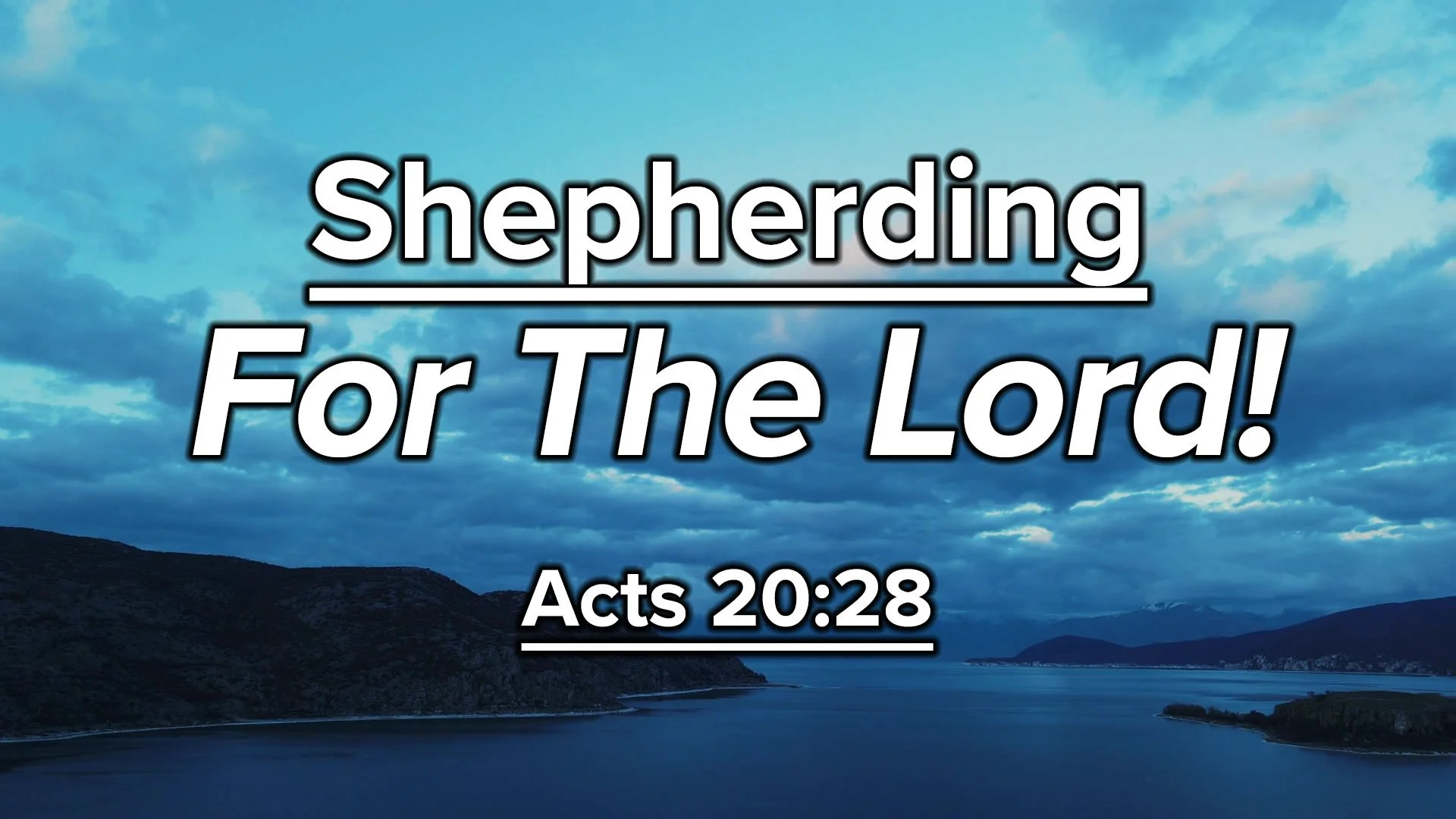 Shepherding For The Lord - Matthew Canaday's Installation