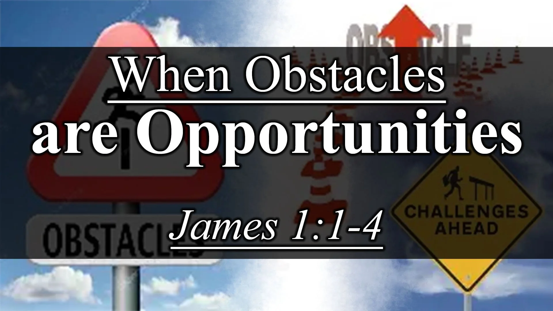 When Obstacles Are Opportunity