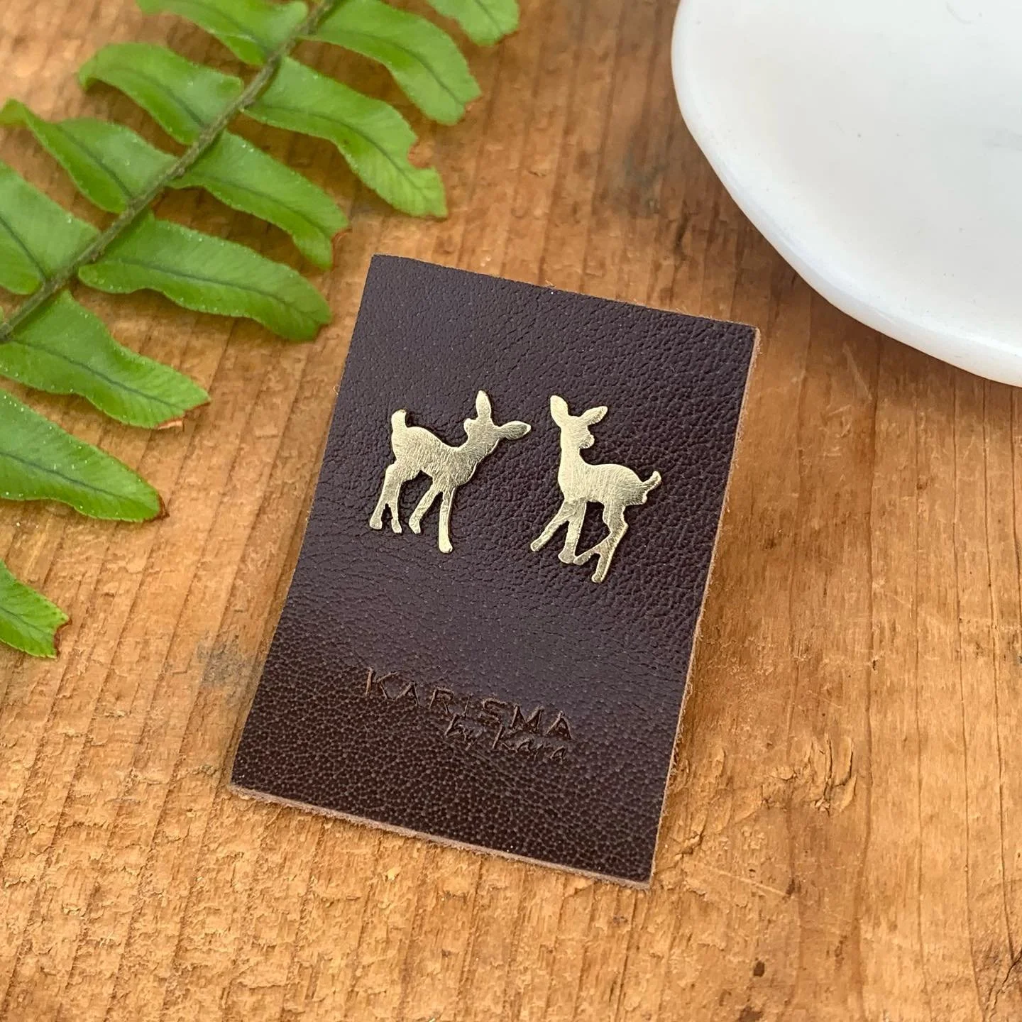 Made to Order- Brass Bear Cub Earring Posts, Oxidized