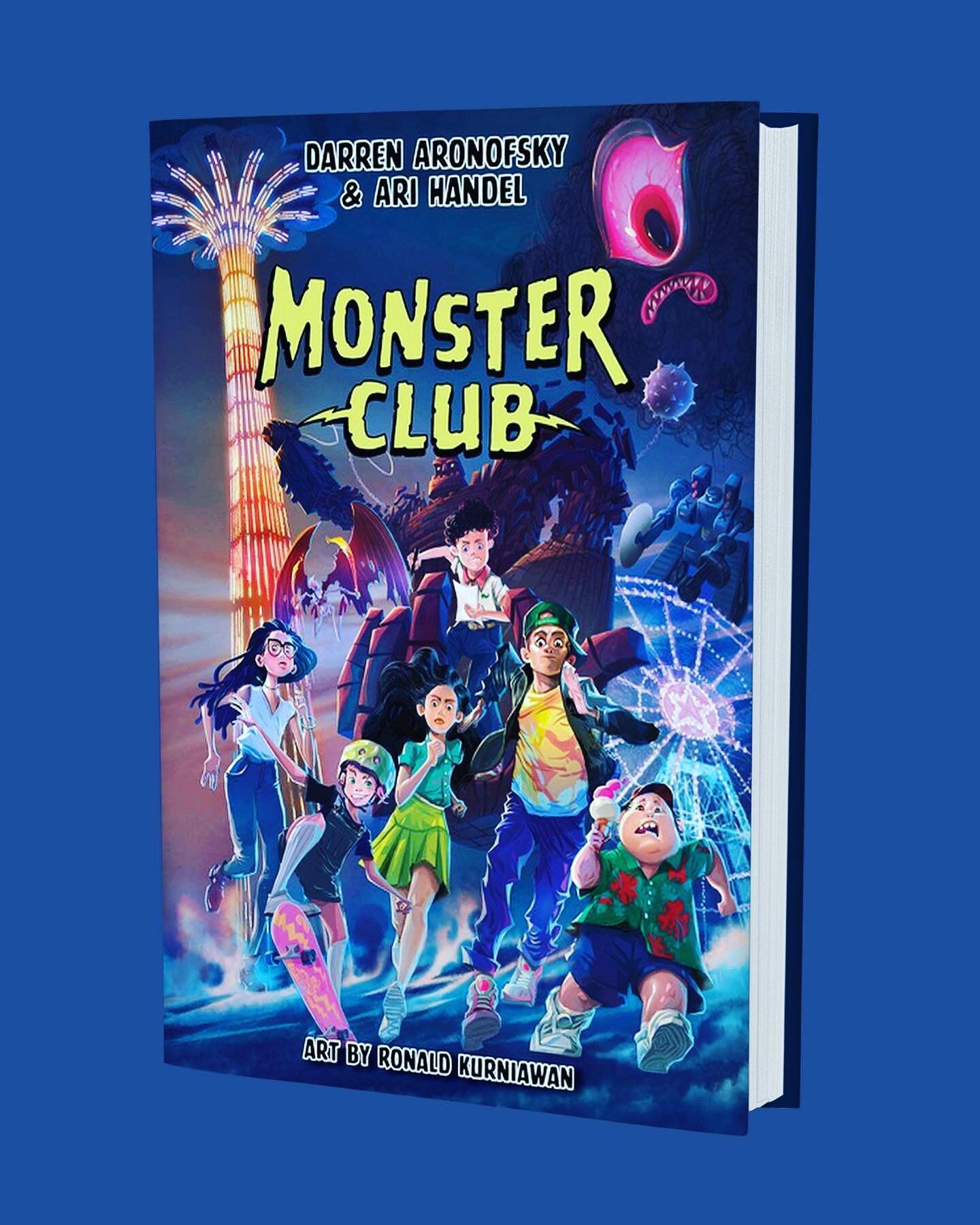 This delightful book is out today! For all the young readers who love drawing and monsters and magic and action and laughs, this one is for YOU. I had the immense pleasure and honor of helping the brilliant duo of @darrenaronofsky and Ari Handel as t