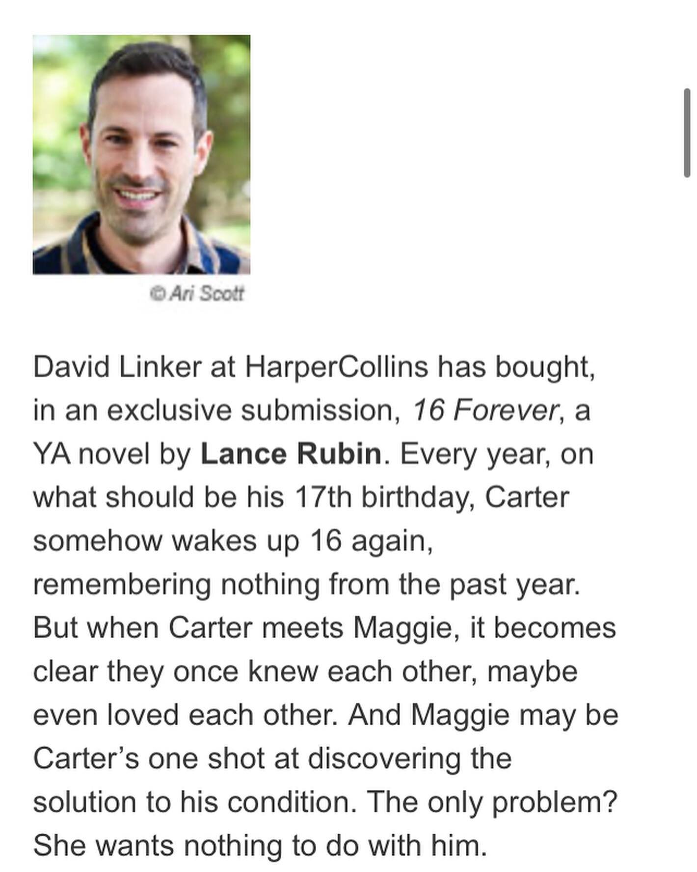 Hey! My first book announcement in more than 5 years. Which means the last one was pre-pandemic so it kind of feels like 20 years. This book is funny and romantic and weird, with some Groundhog Day vibes, some Eternal Sunshine vibes, some Book You Re
