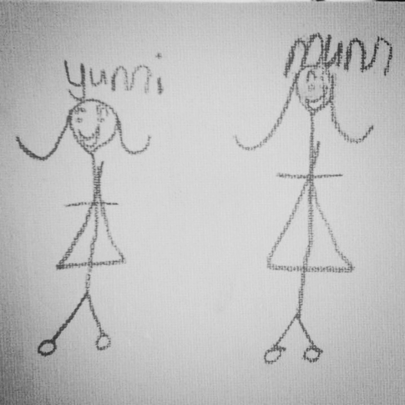 Fliss' daughter Yumi drew this for her mama. 