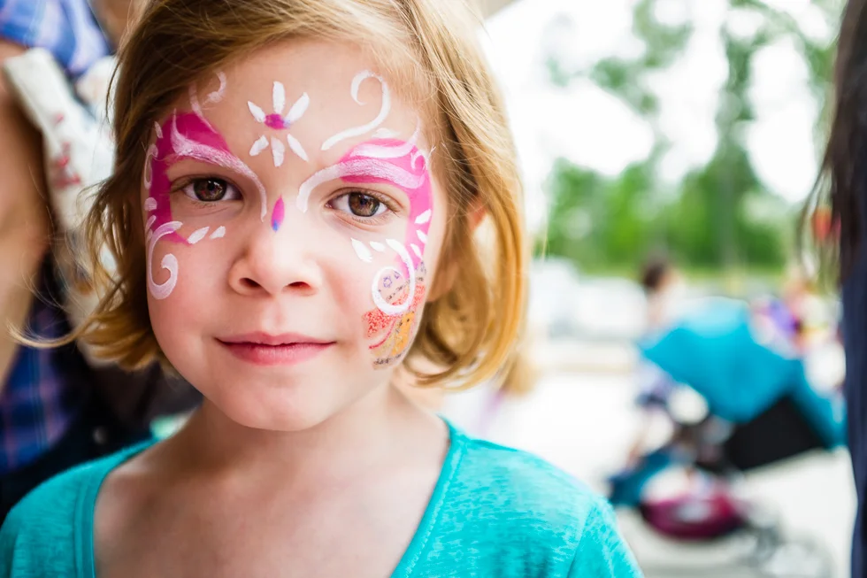 Beautiful Girl With face paint