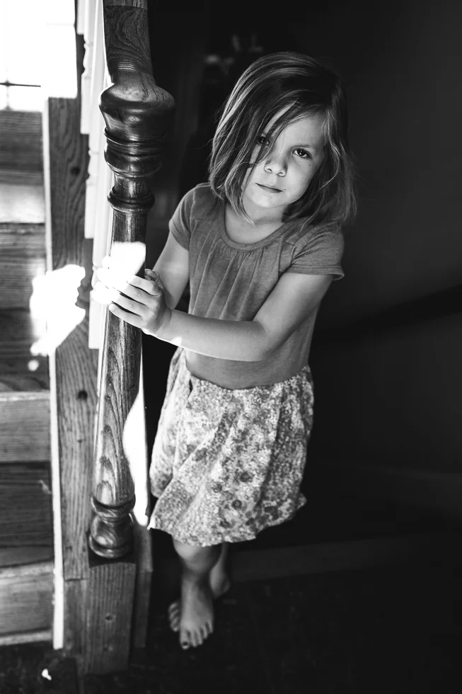 girl looking at camera