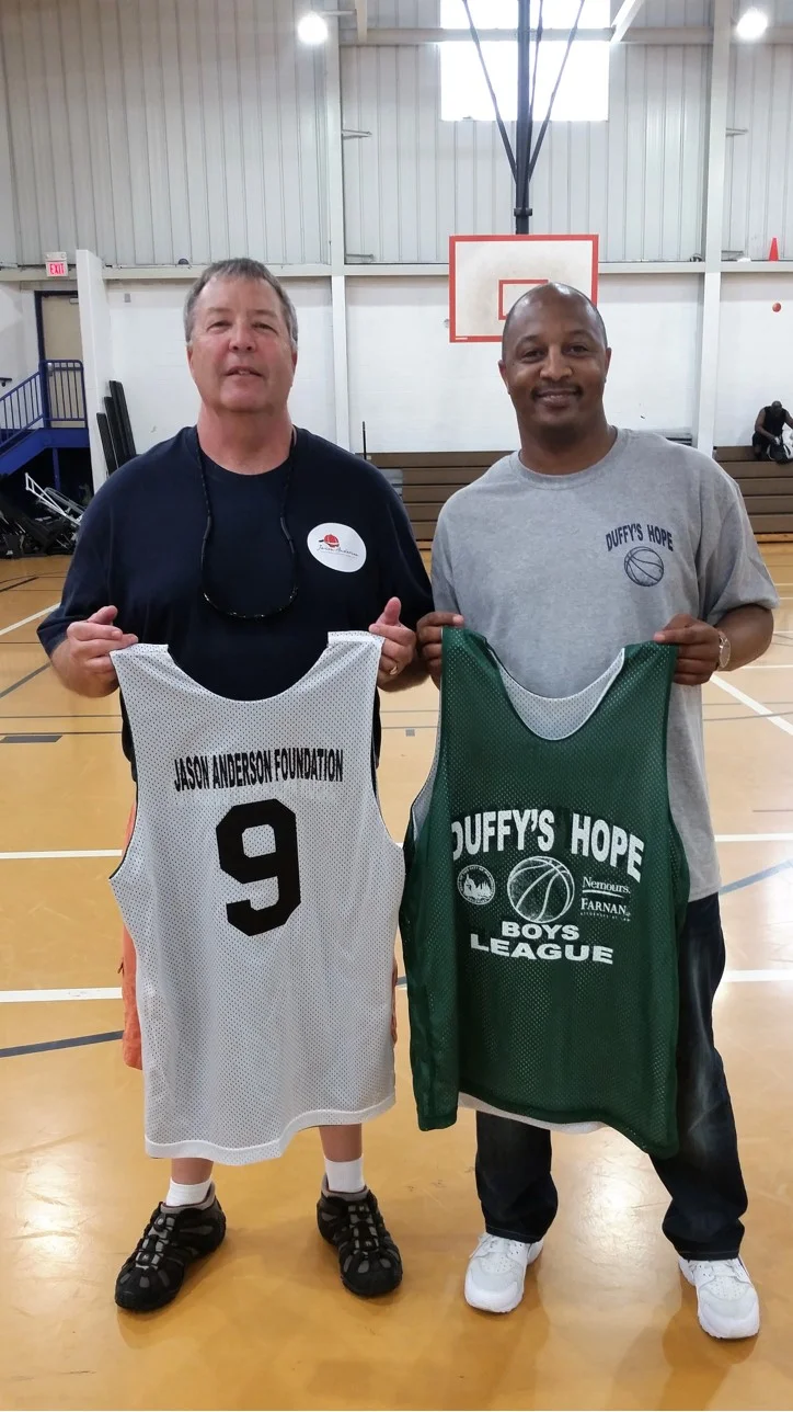 Foundation President Marc Anderson and Allen "Duffy" Samuels, Founder & CEO, Duffy's Hope