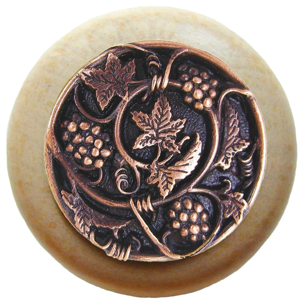 Grapevines<BR>Antique Copper<BR>Natural wood finish