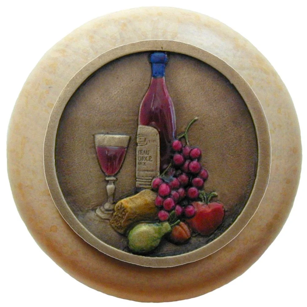 Best Cellar<BR>Brass Hand Tinted<BR>Natural wood finish