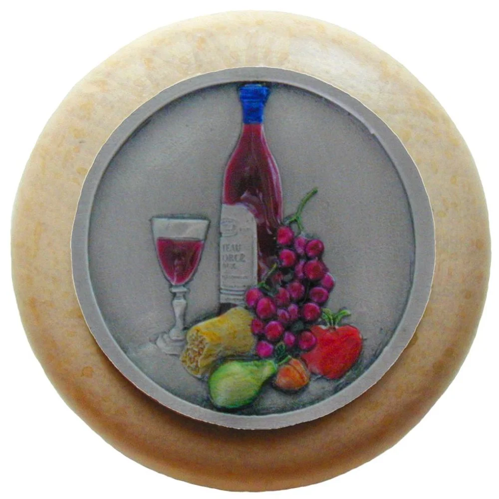 Best Cellar<BR>Pewter Hand Tinted <BR>Natural wood finish