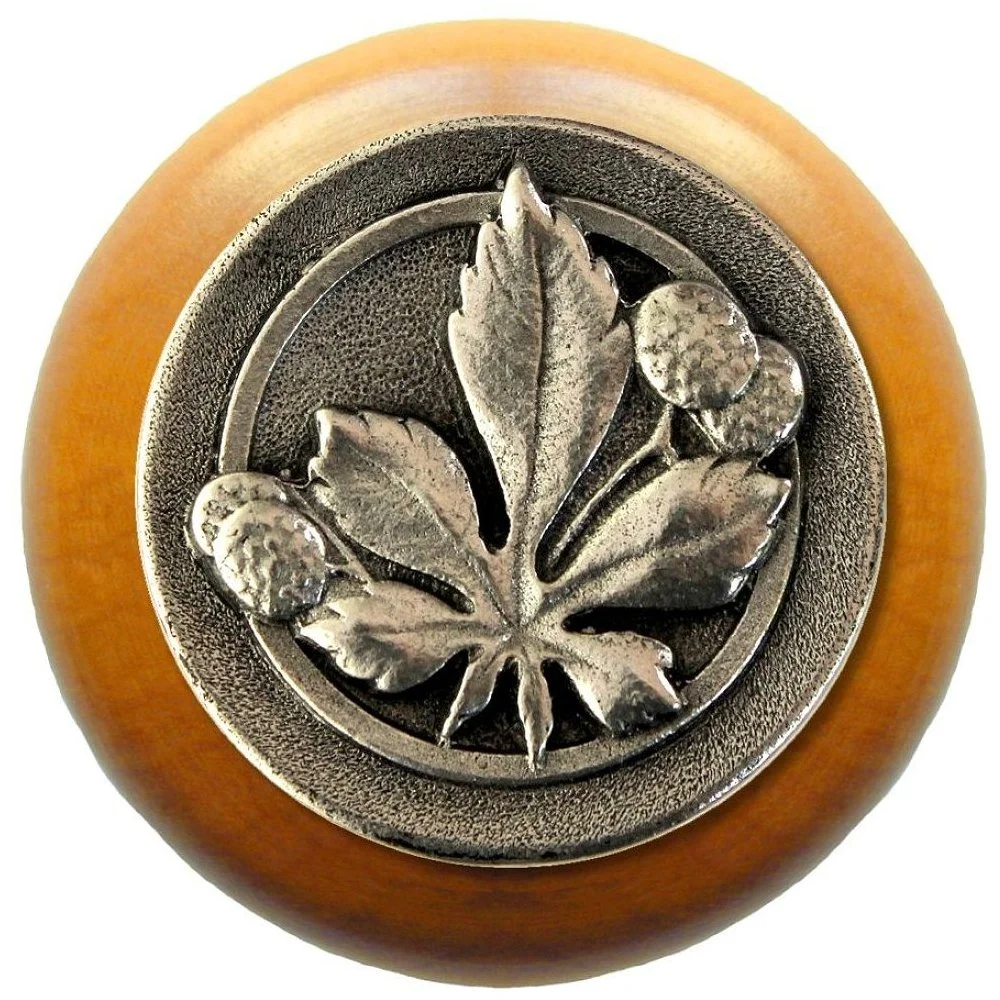 Horse Chestnut<BR>Brilliant Pewter<BR>Maple wood finish