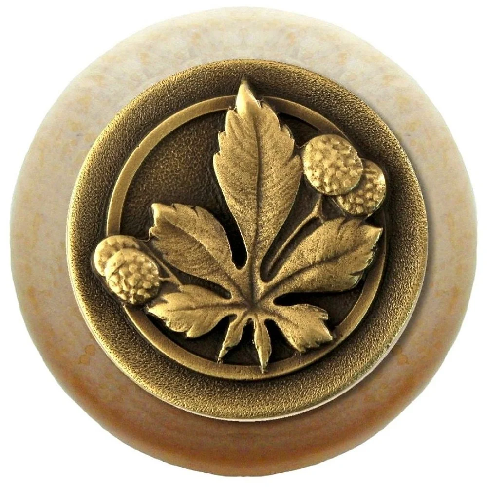 Horse Chestnut<BR>Antique Brass<BR>Natural wood finish