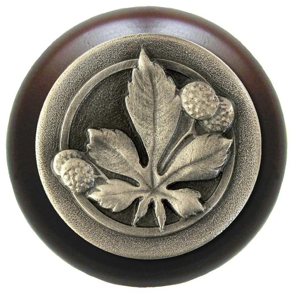 Horse Chestnut<BR>Antique Pewter<BR>Dark Walnut wood finish