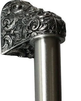 Acanthus<BR>Brilliant Pewter<BR>Plain Bar