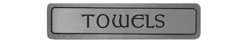 TOWELS (Horizontal)<BR>Antique Pewter
