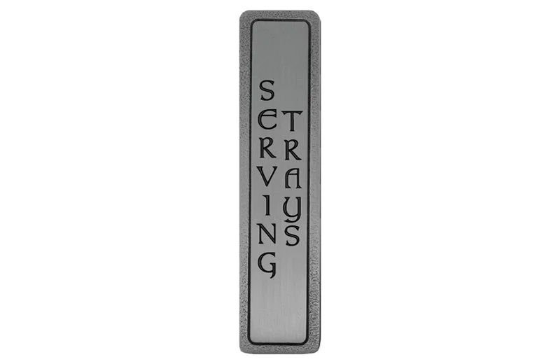 SERVING TRAYS (Vertical)<BR>Antique Pewter