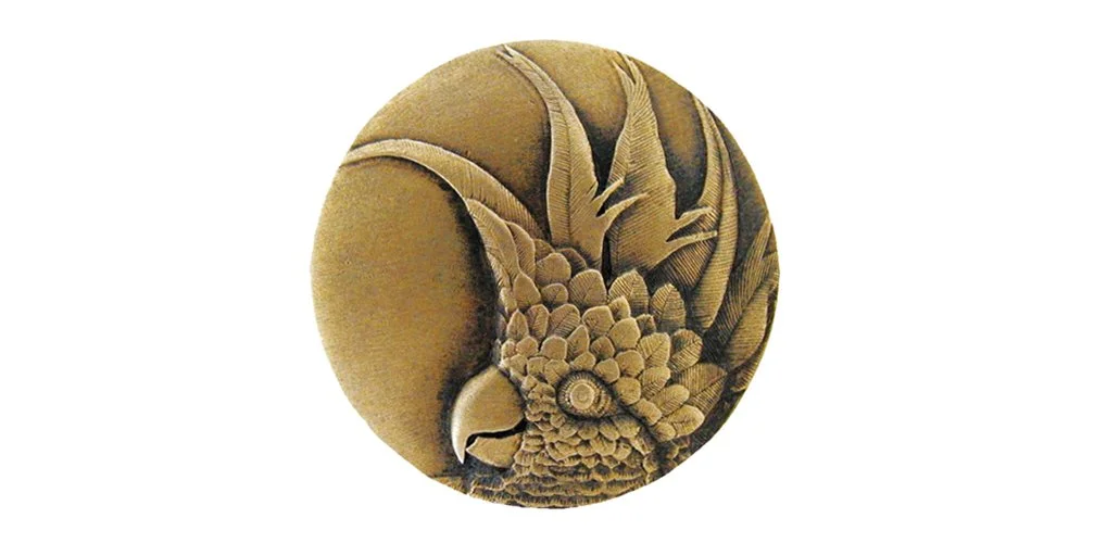 Cockatoo (Small - Right side)<BR>Antique Brass