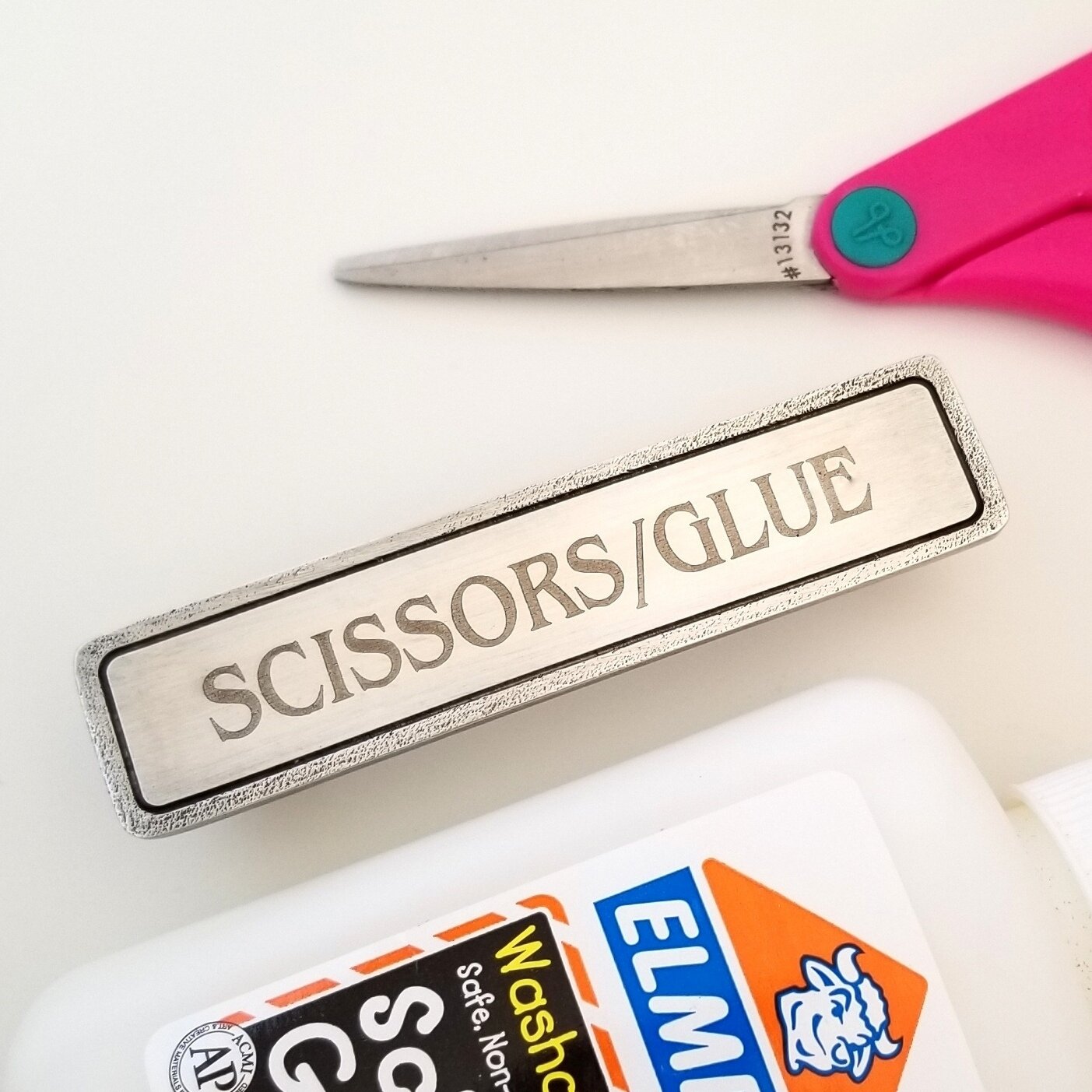 Custom Engraved SCISSORS-GLUE