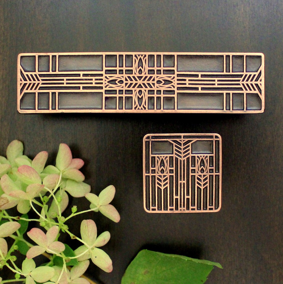 6 Prairie Tulips Antique Copper NHP-617-AC NHK-117-AC Notting Hill Decorative Hardware.JPG