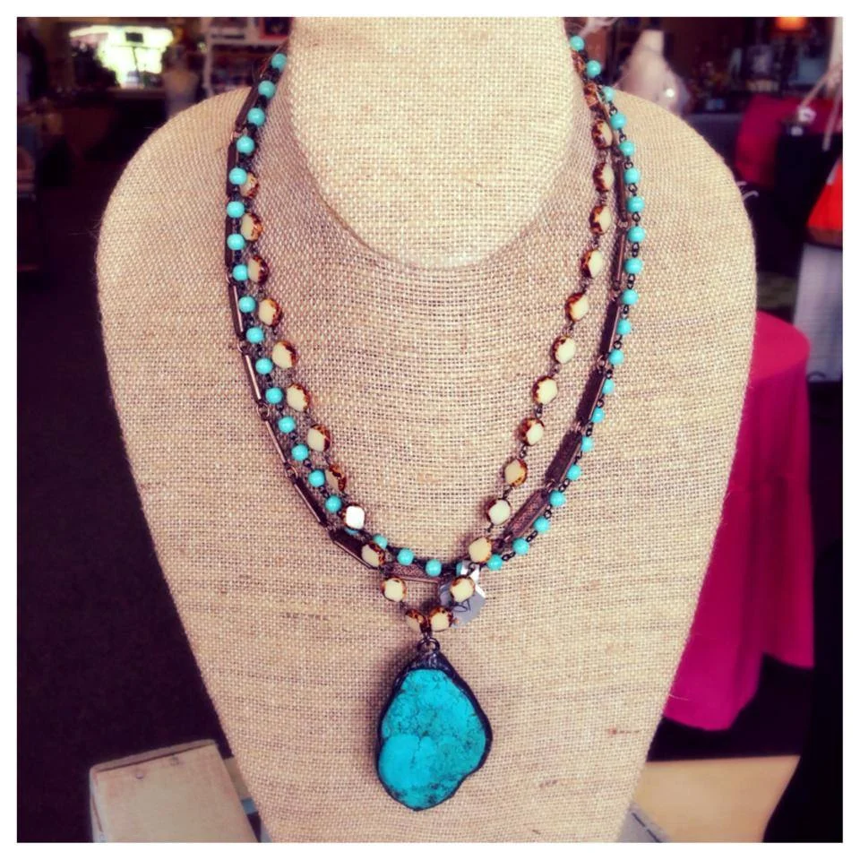 Triple Strand Turquoise short neckalce.jpg