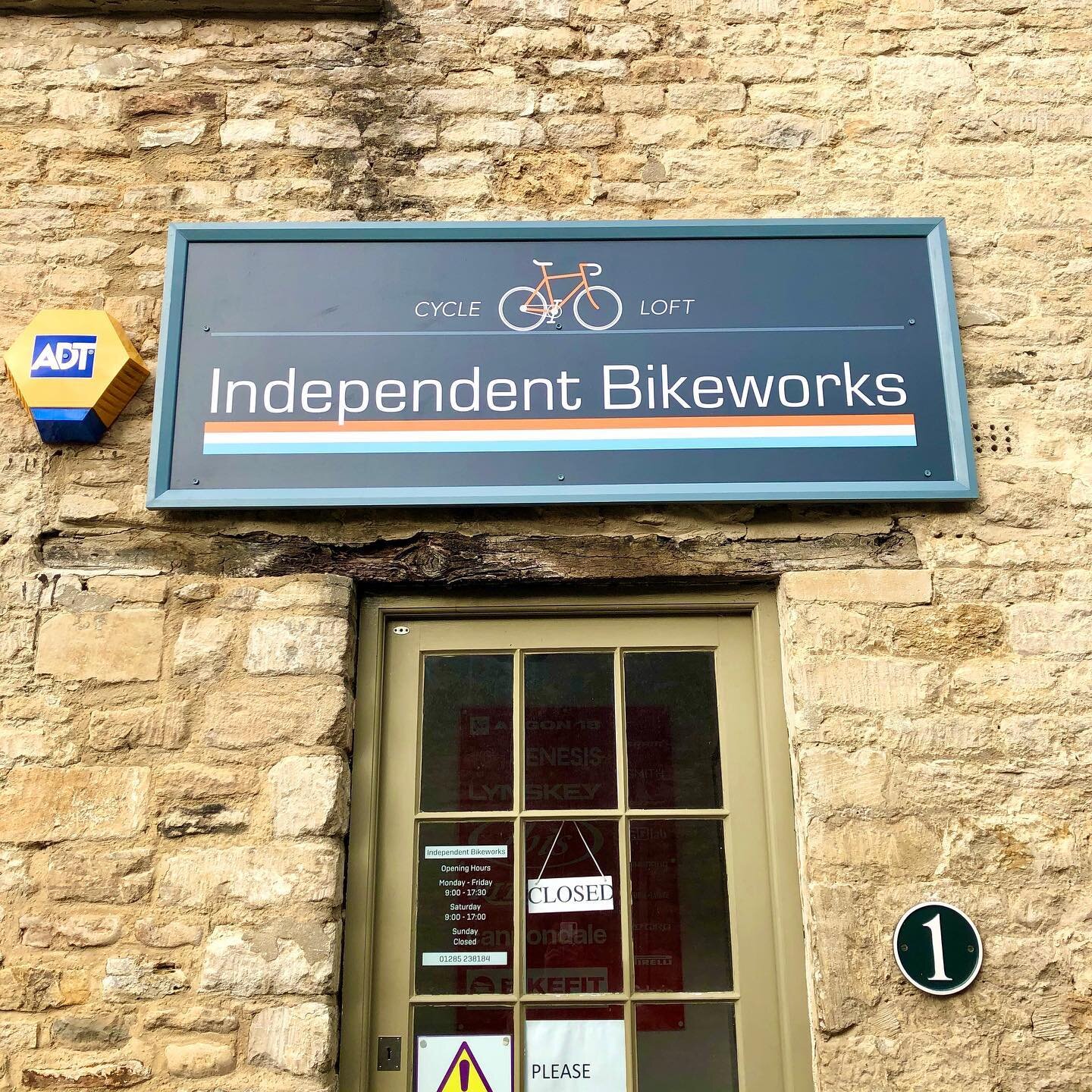 Updated signage for the best bike shop around 👍 #saycheesed