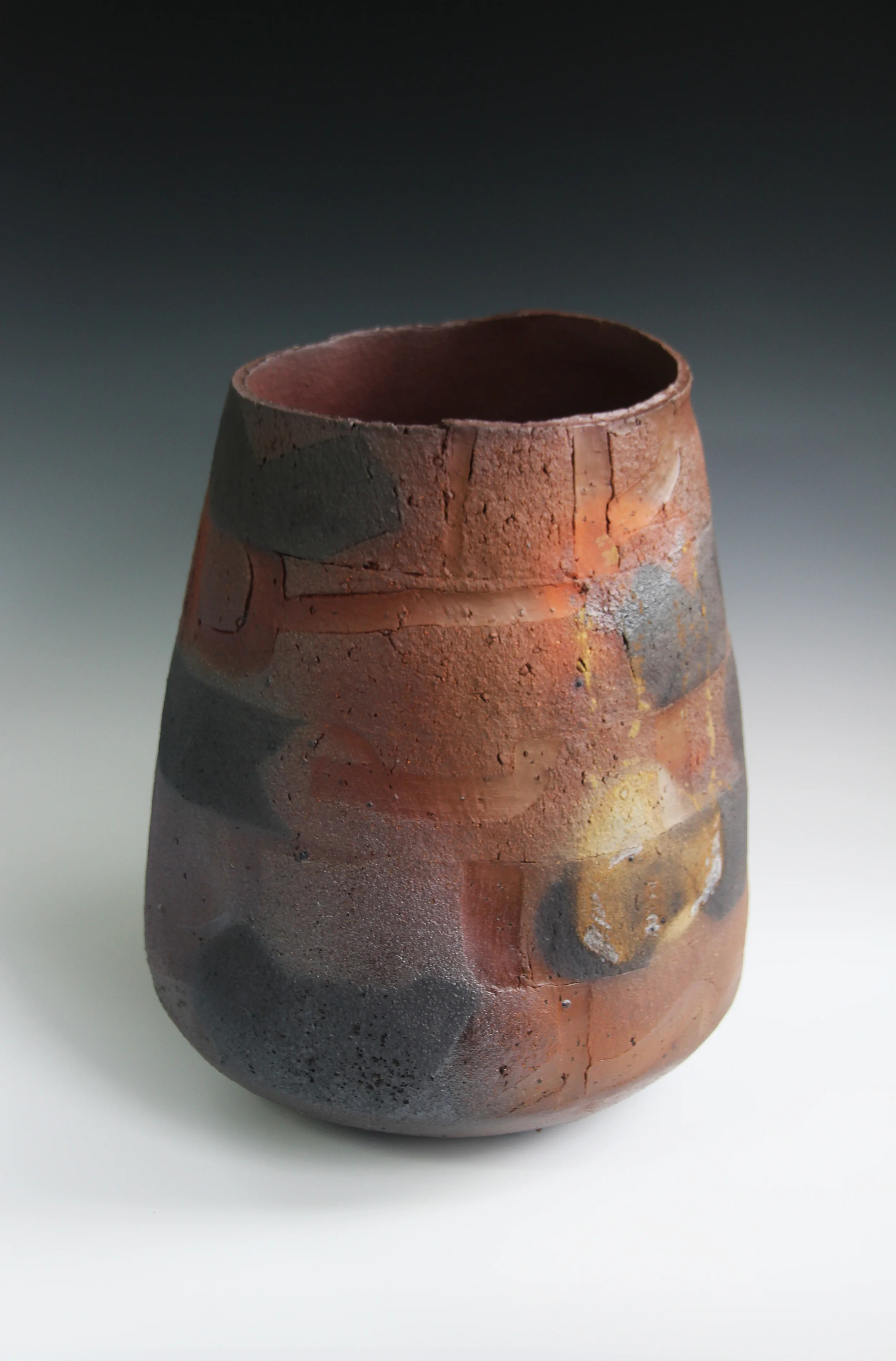 Large rust jar