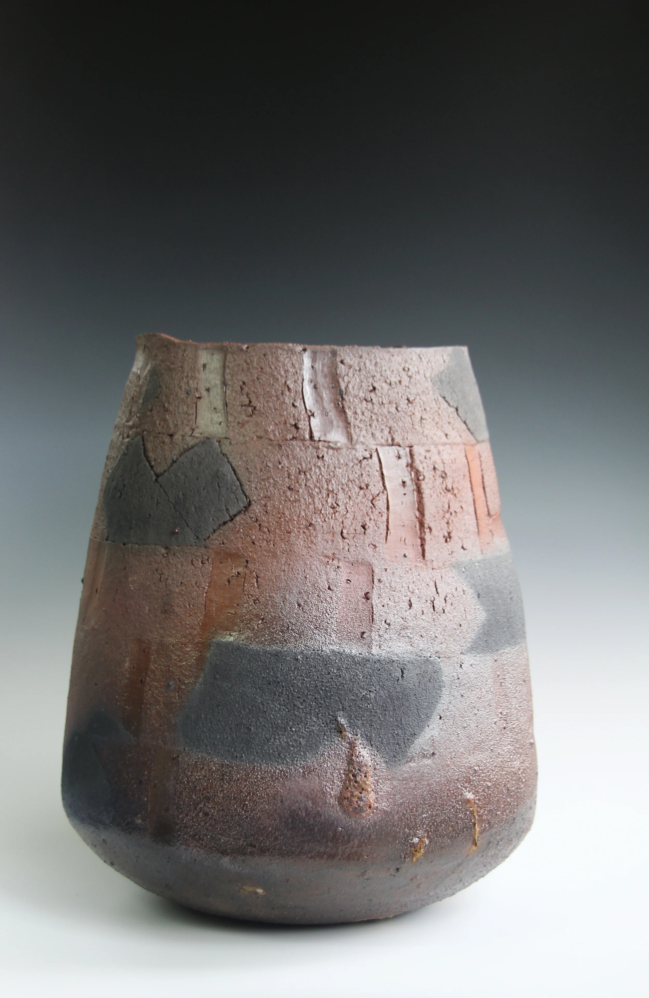 Large rust jar